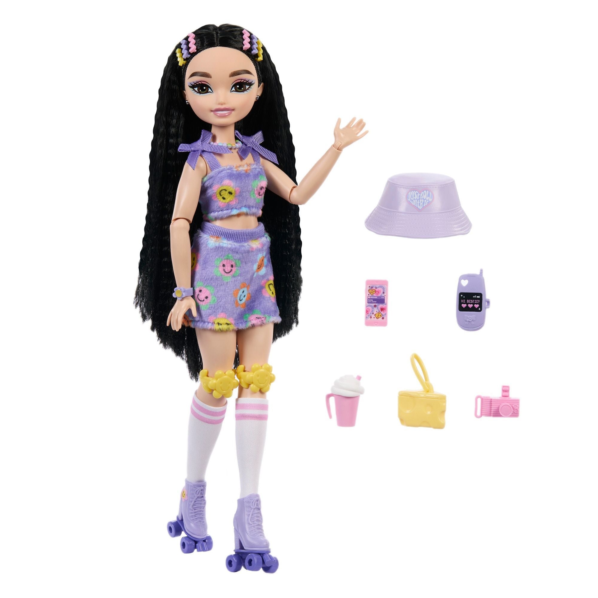 Barbie Dream Besties Skate-Party-Core-Modepuppe für 4+ Jahre, verschiedene Stile