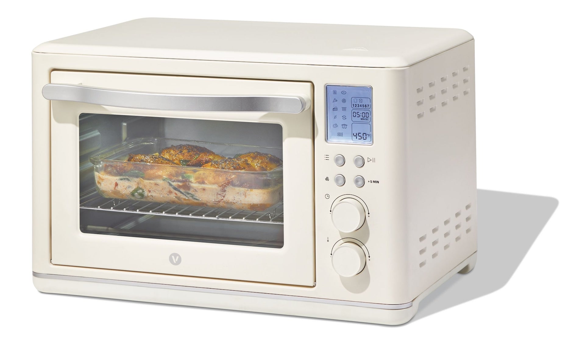 Vida by PADERNO Digitaler, multifunktionaler Fritteusen-Toasterofen mit 11 voreingestellten Funktionen, Shortbread, 6-Scheiben