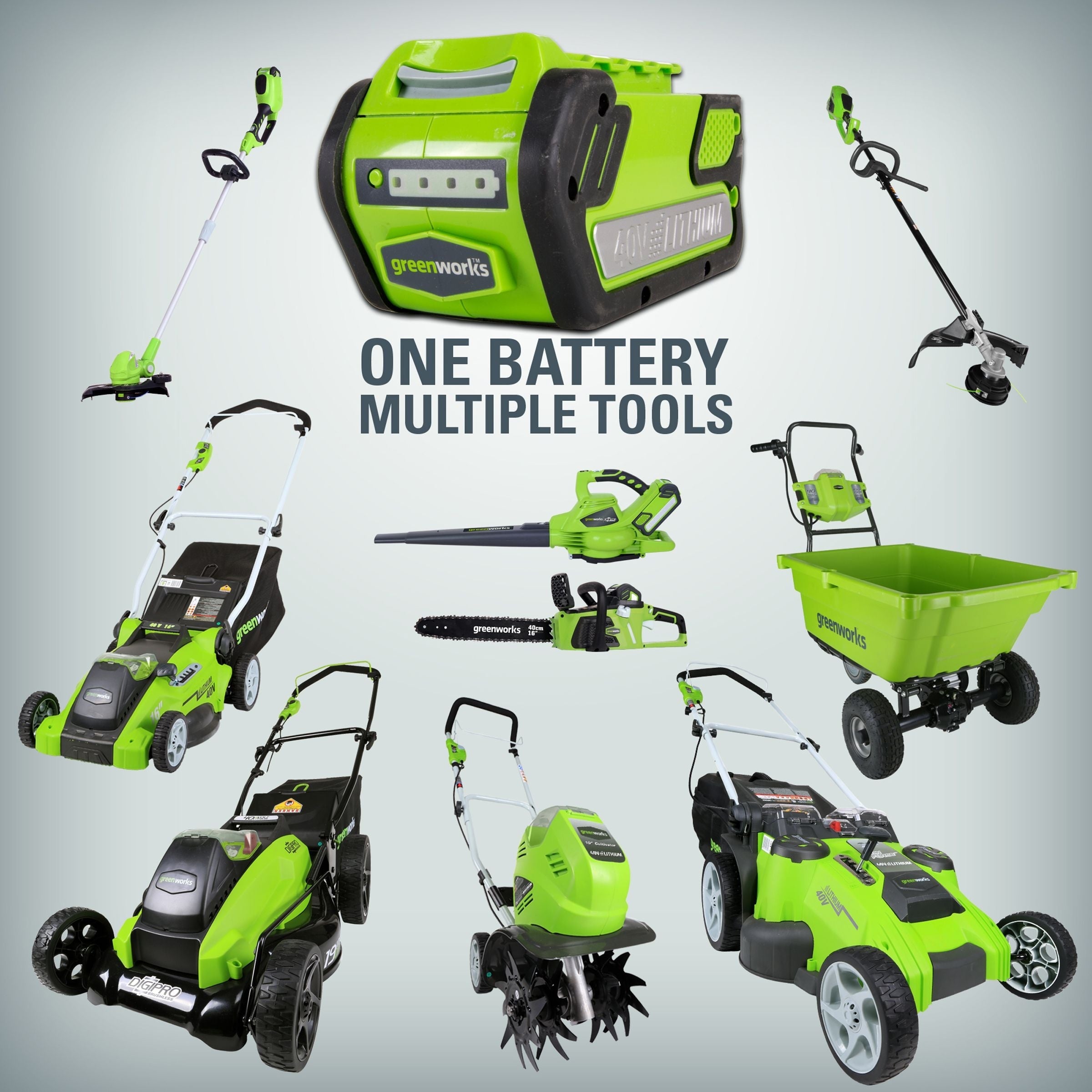 Greenworks Ersatz 40V 4Ah Lithium-Ionen-Batterie