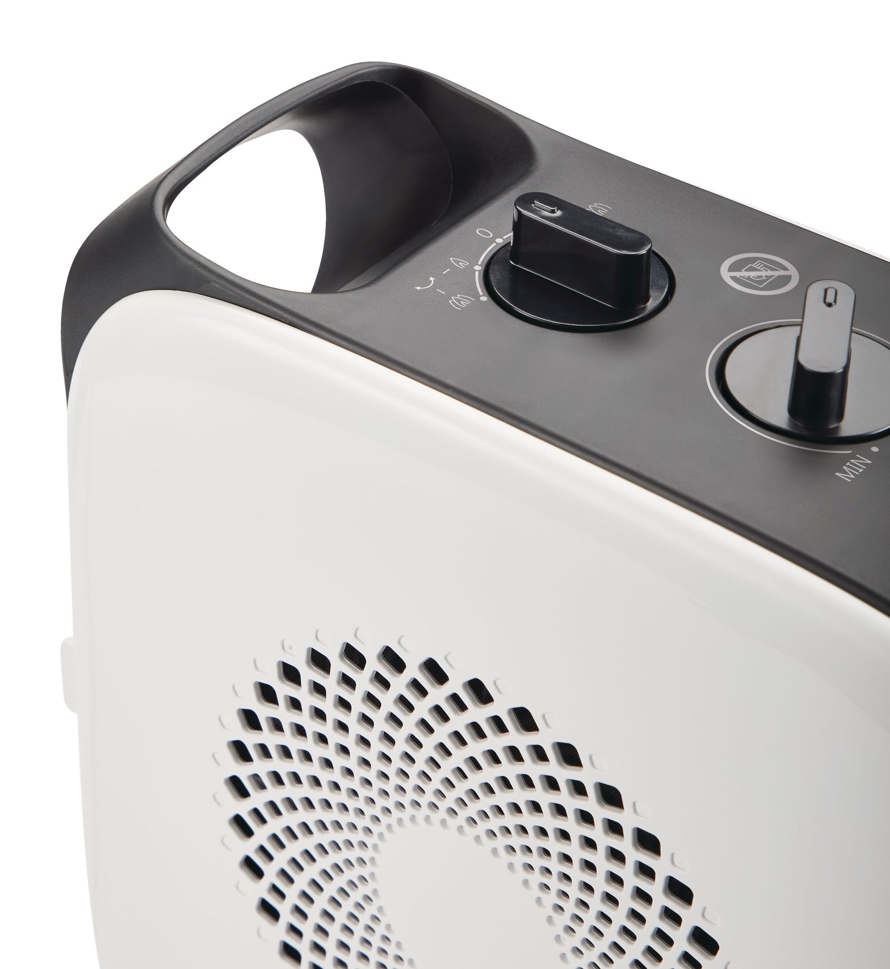 NOMA tragbares bewegliches oszillierendes tragbares keramisches Raumheizgerät mit Thermostat, 1500 W, weiß
