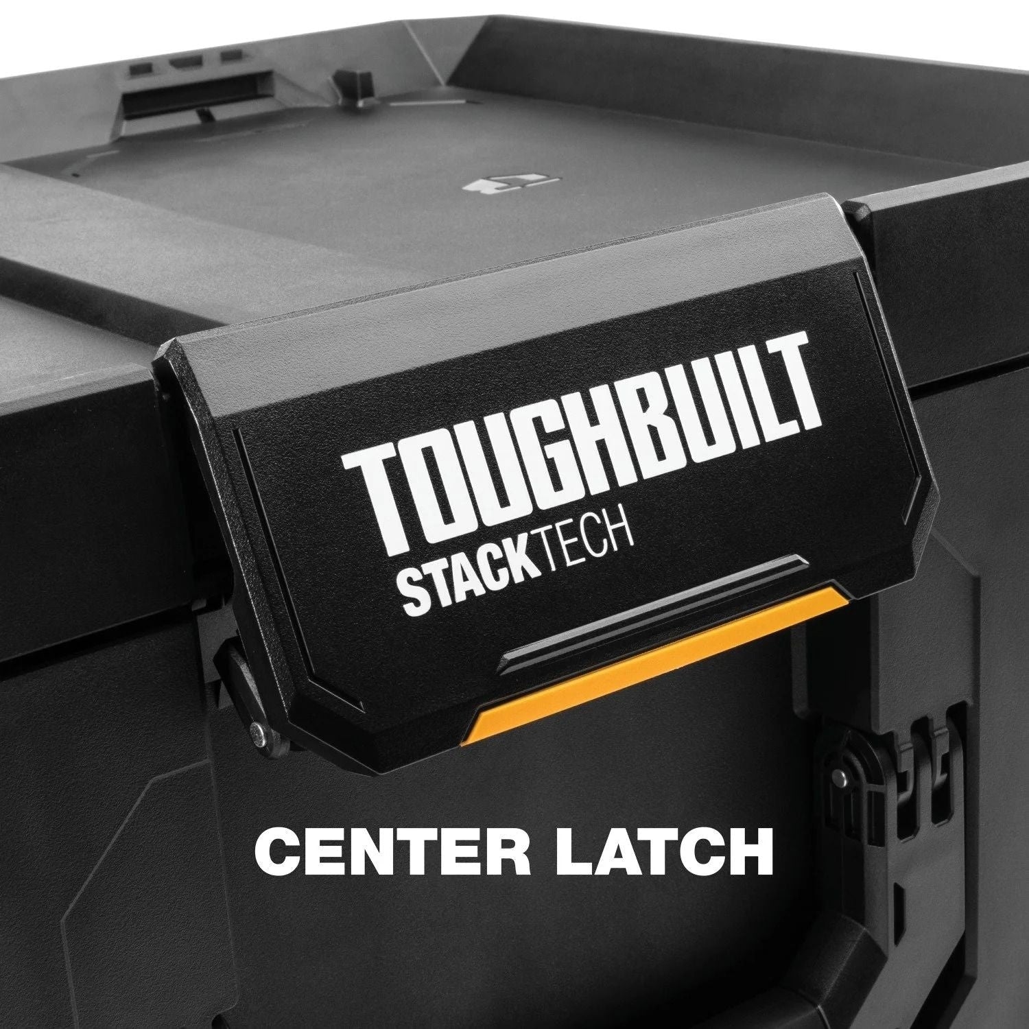 ToughBuilt Stacktech mittlere tragbare modulare Kunststoff / Metall-Werkzeugbox mit Innenschale, ip65-bewertet, schwarz