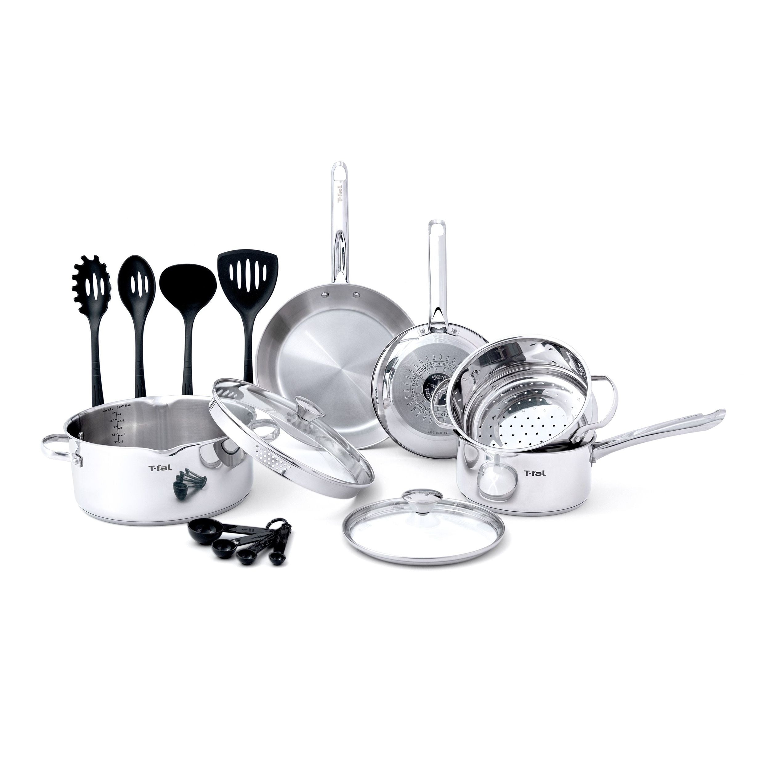 T-Fal Kochgeschirr aus nichtrostendem Stahl, 15-PSC