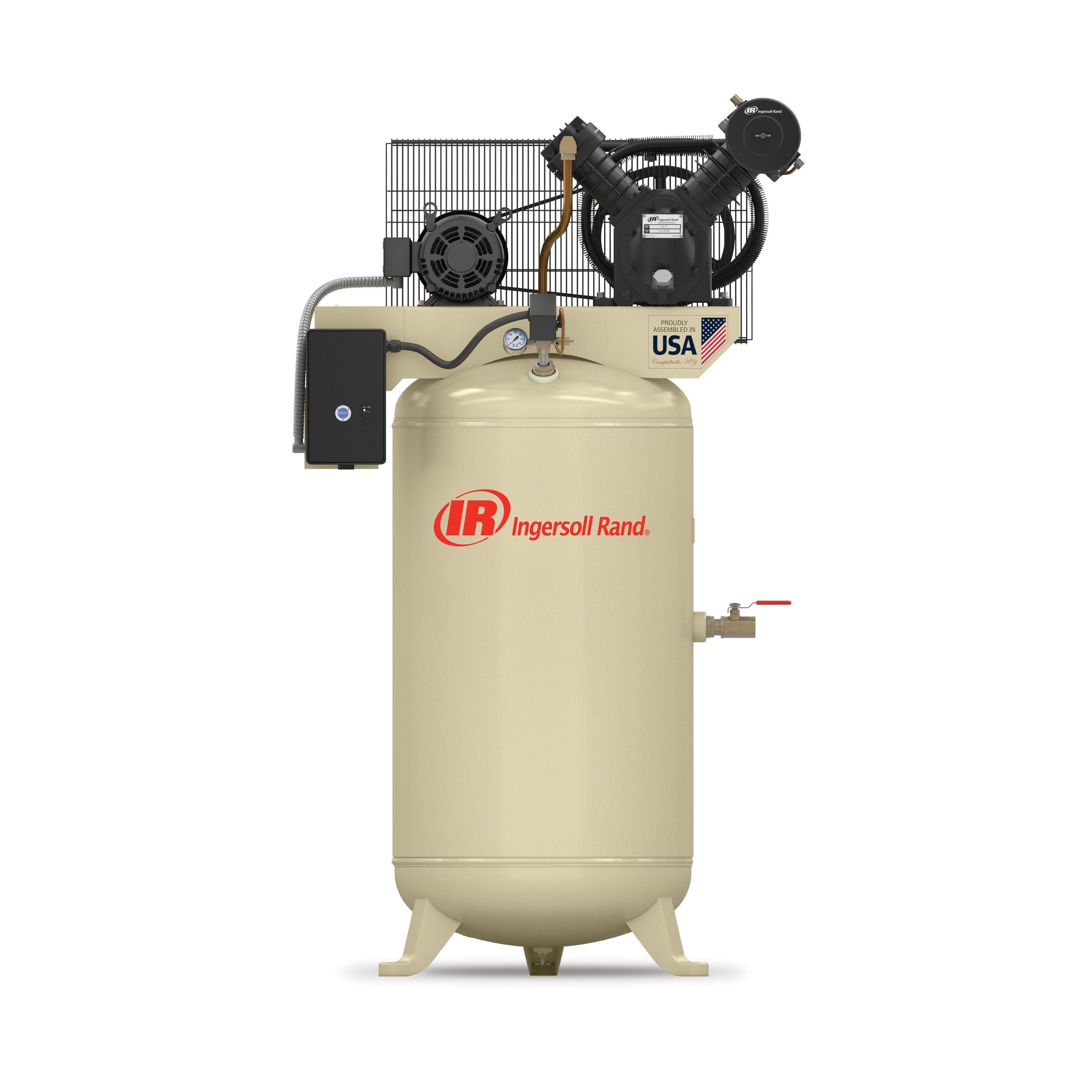 Ingersoll Rand 80-Gallonen vertikaler Luftkompressor, 175 PSI, 7,5 PS