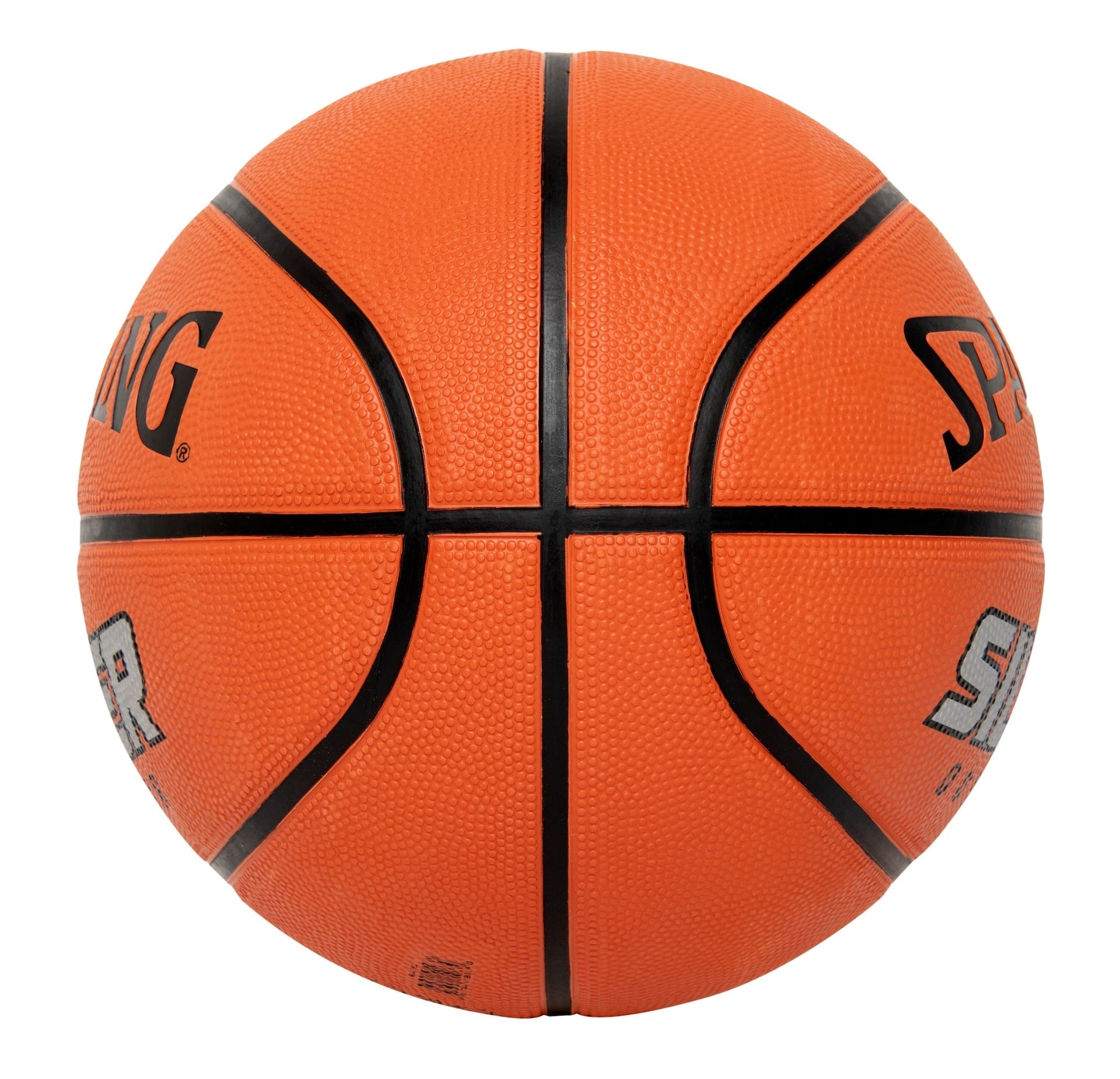 Spalding Silber Outdoor Gummibasketball, offizielle Größe 7 (29,5-in), orange