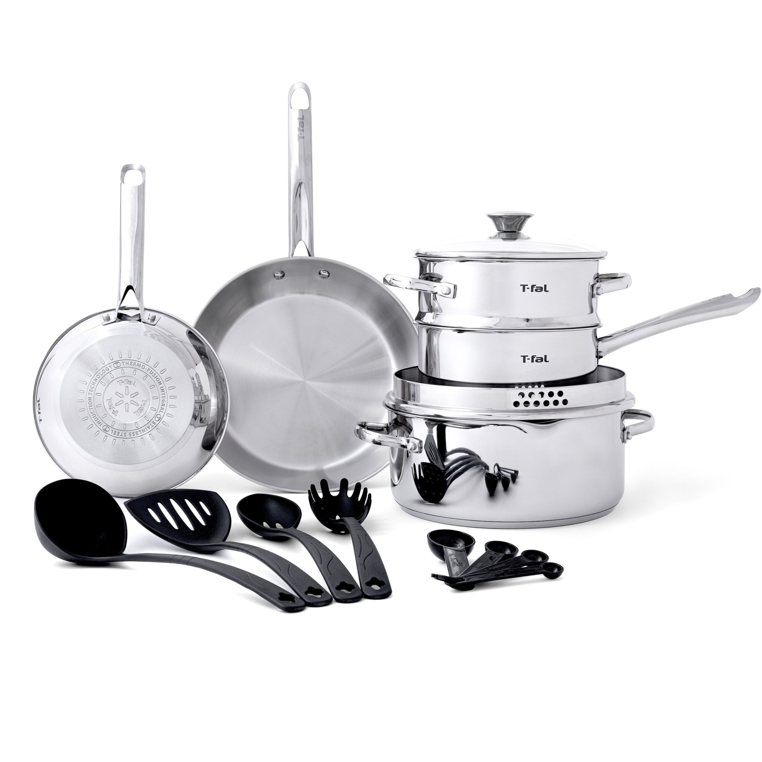 T-Fal Kochgeschirr aus nichtrostendem Stahl, 15-PSC