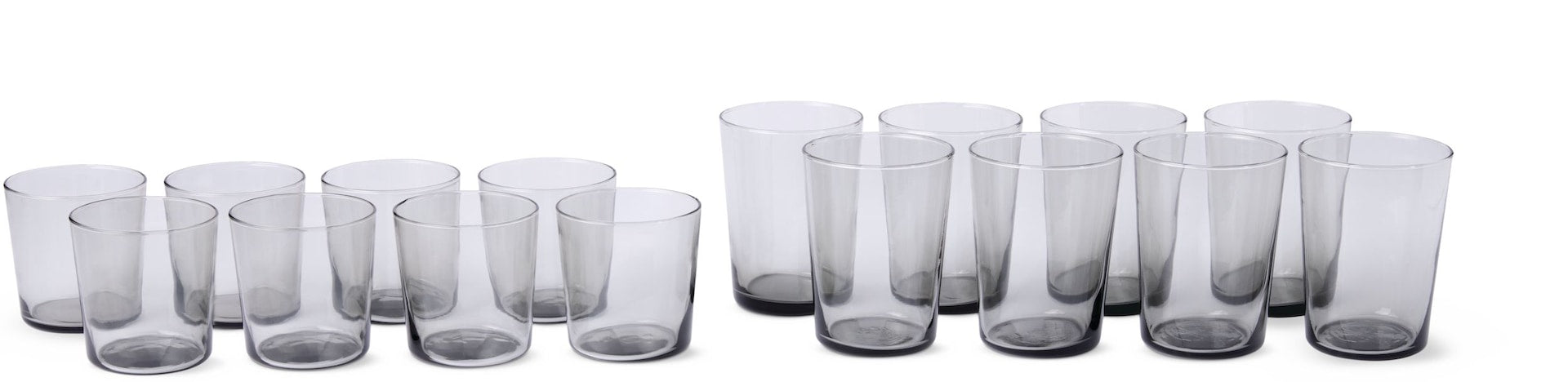 CANVAS Räucherglaswaren-Zuhaltungsset, 13 oz & 19 oz, 16-pc