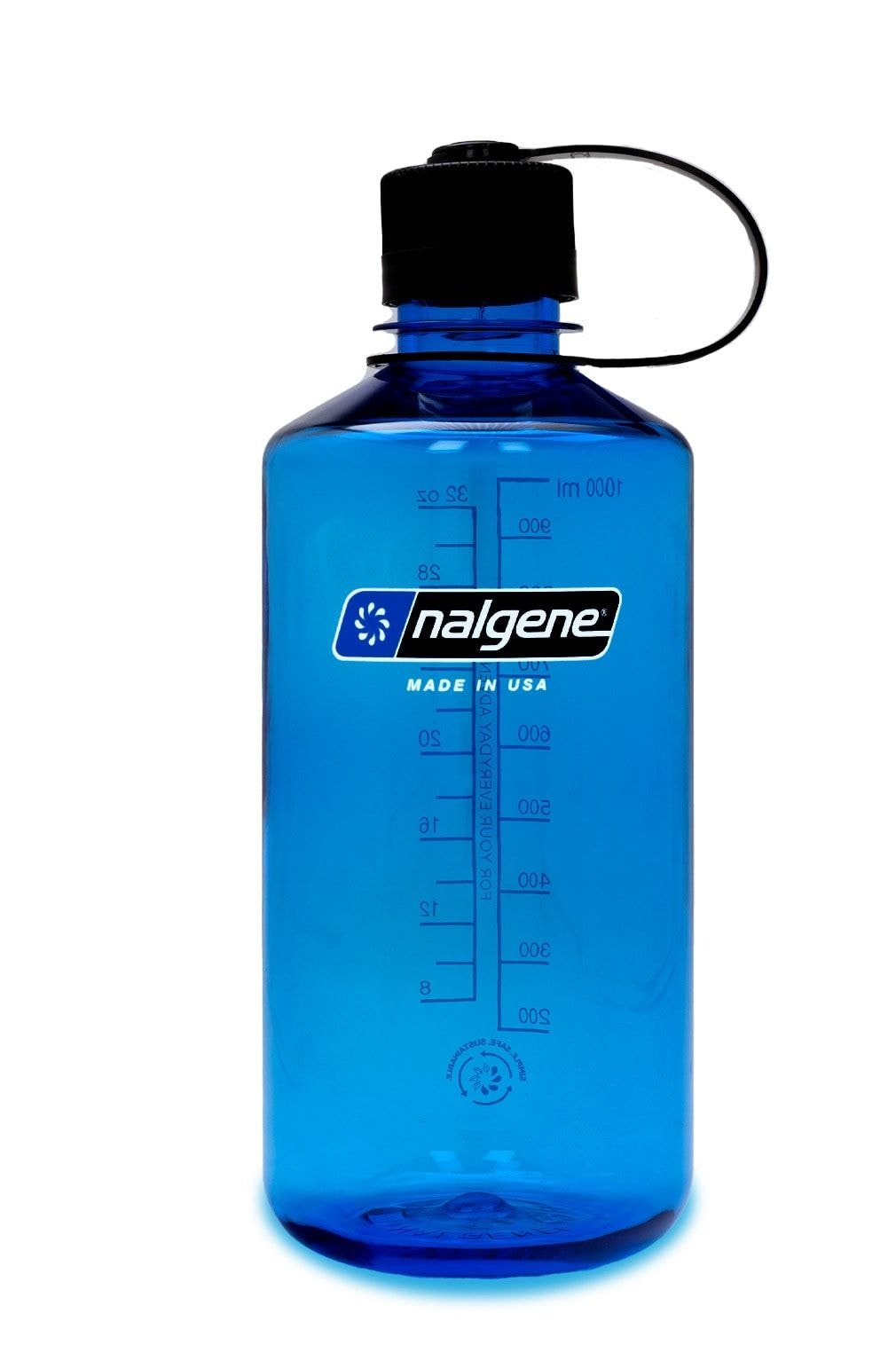 Nalgene Halten schmalen Mund Wasserflasche, Schiefer blau, 1 l