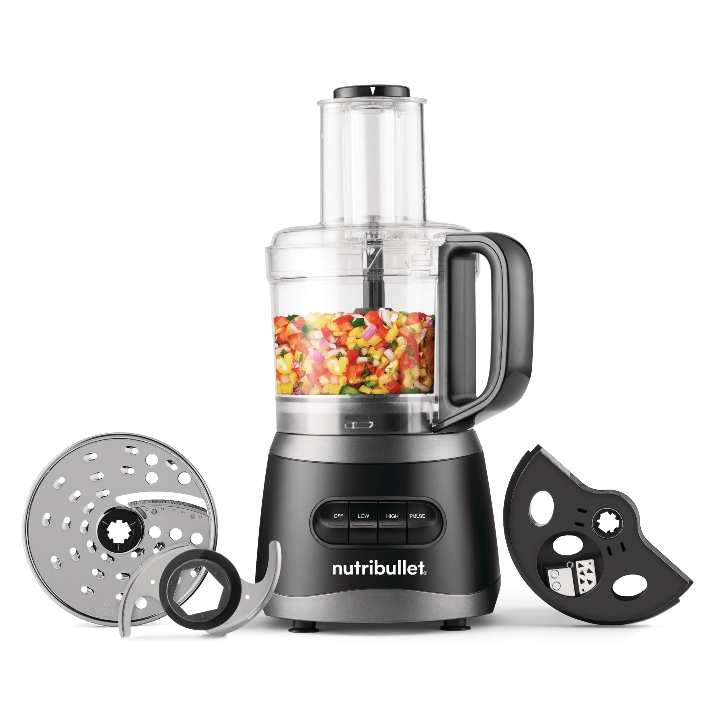 nutribullet Küchenmaschine in voller Größe mit Zubehör, 7 Tassen