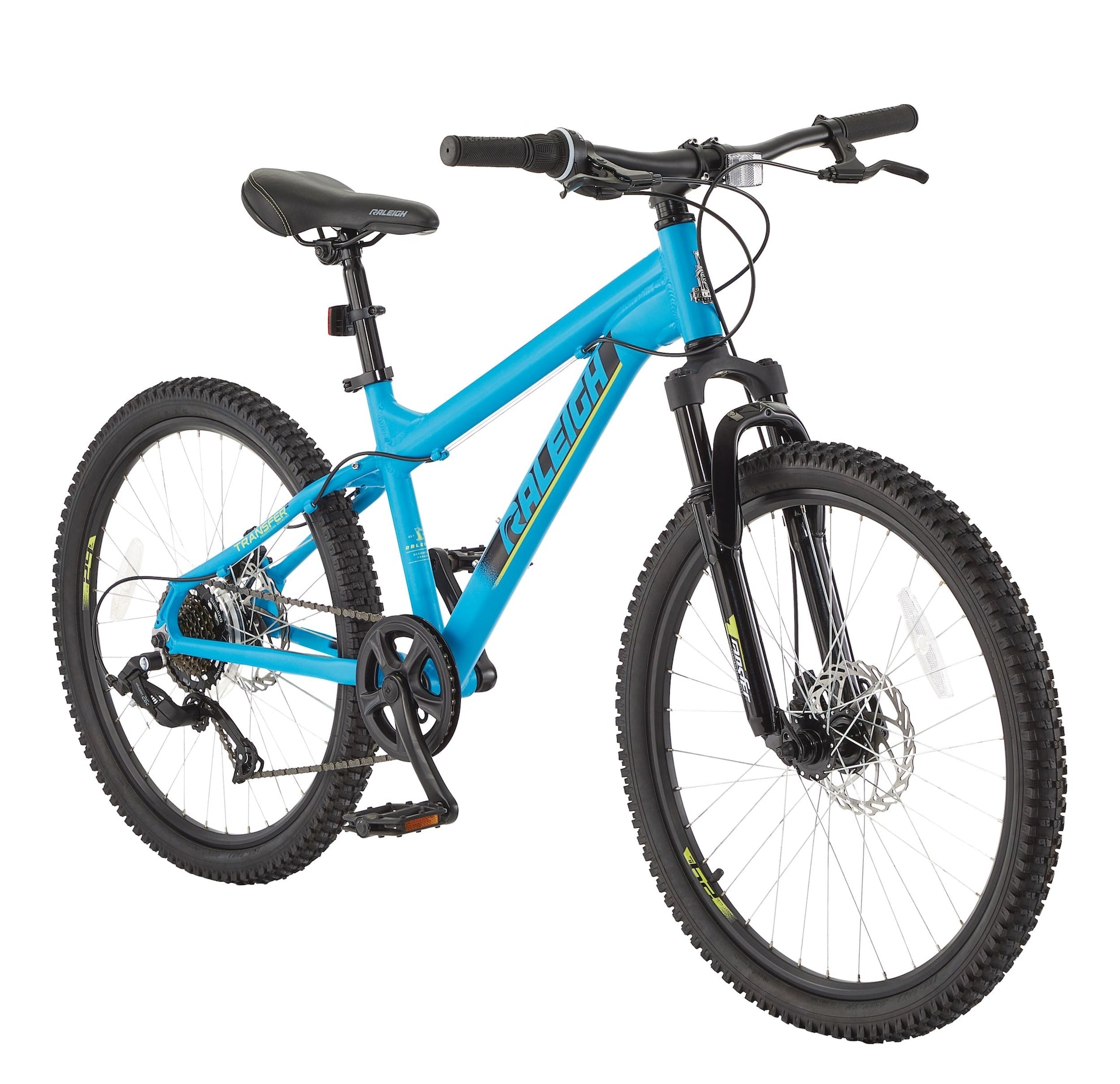 Raleigh Rockwood Youth Hardtail Mountainbike, 24-in-Rad, blau