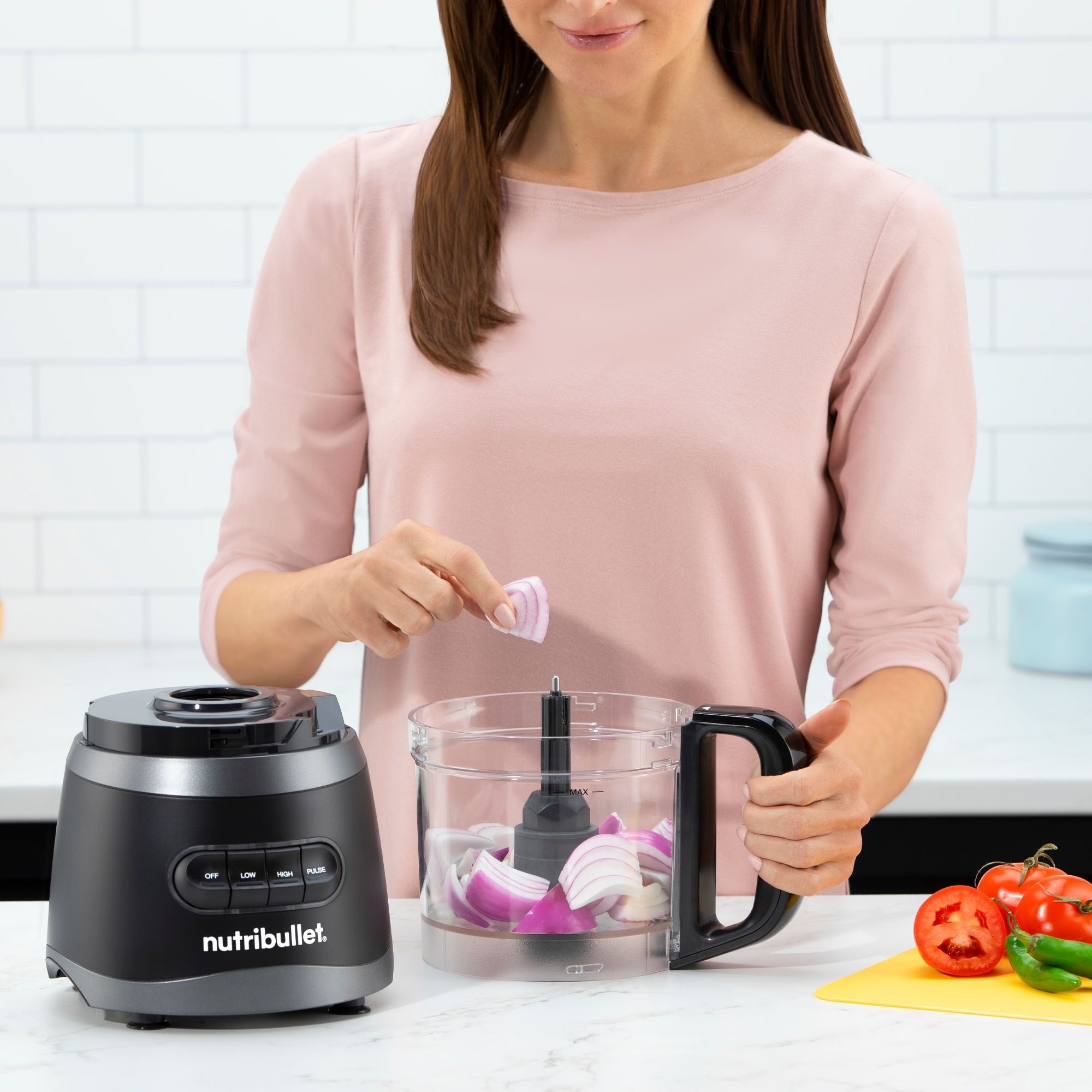 nutribullet Küchenmaschine in voller Größe mit Zubehör, 7 Tassen