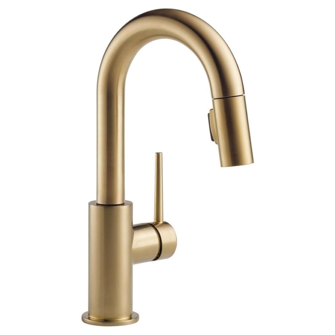 Delta Trinsic 1-Handle Pulldown Bar/Prep Faucet, Champagnerbronze