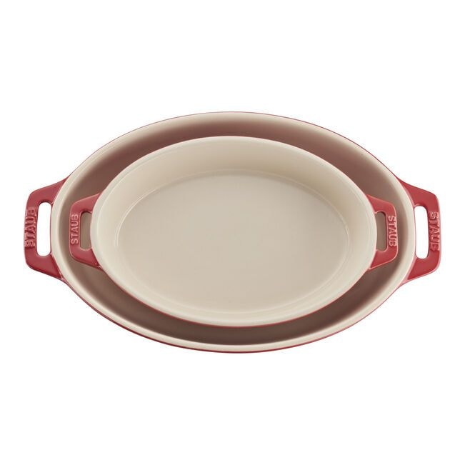 Staub ovale 2 Stück Backkirsche