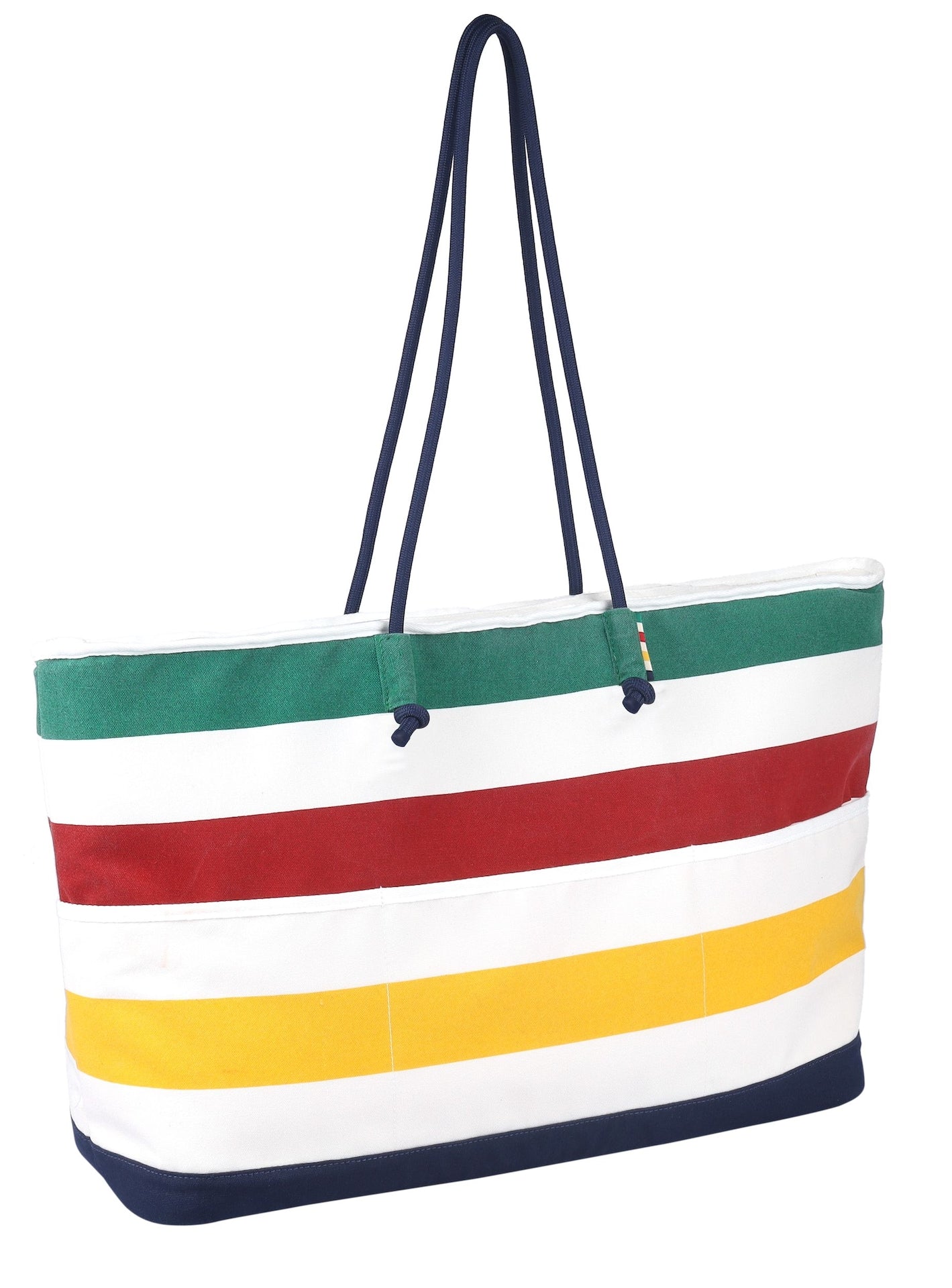 Hudson's Bay Streifen isolierte Canvas Kühlbeutel, Marine