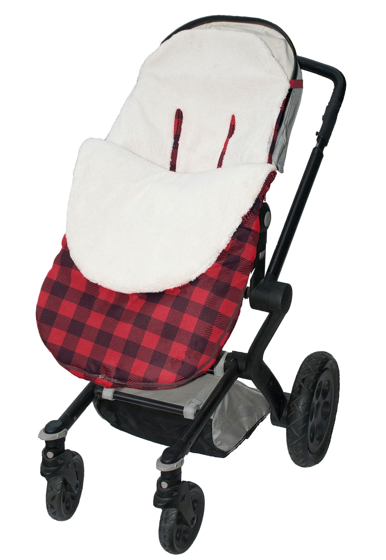 Jolly Jumper Kuschelbeutel, passt die meisten Kinderwagen, Büffel Plaid
