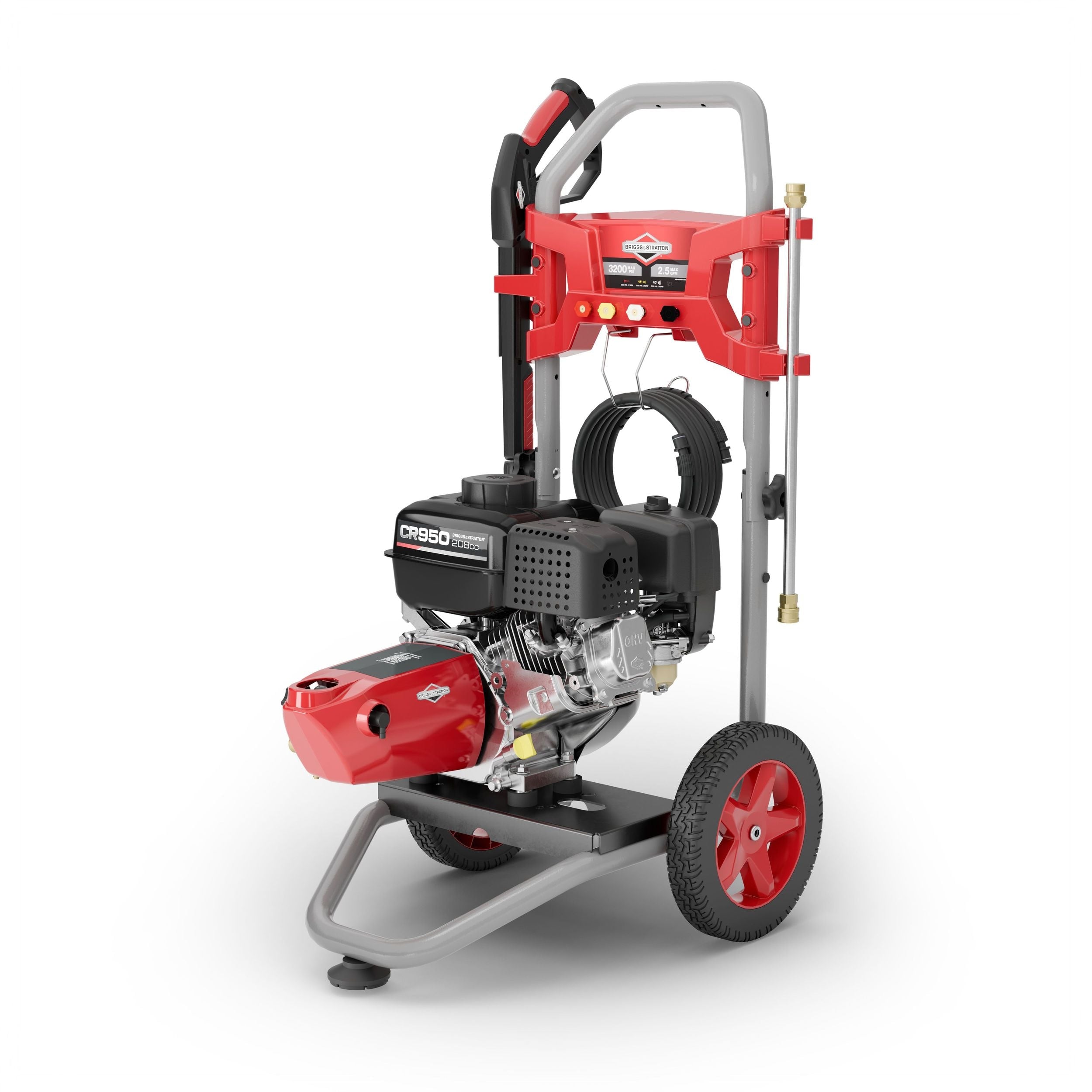 Briggs & Stratton 3200 PSI 2,5 GPM 208cc Motor Radgasdruckwäscher