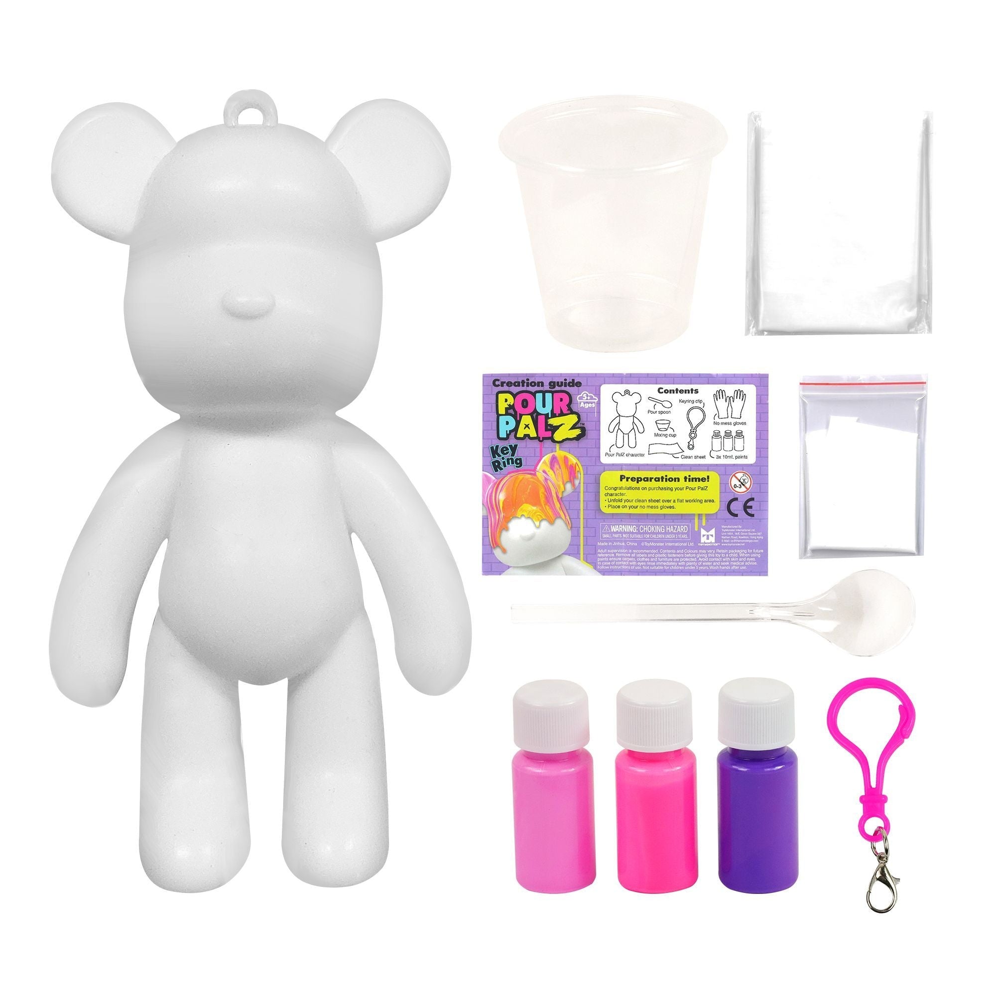 Pour Palz DIY mini Paint Bear, sortiert