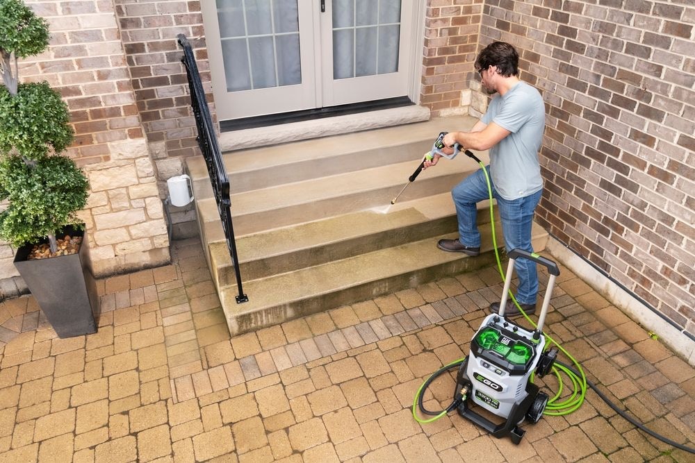 EGO HPW3204-2 POWER+ 3200 PSI Druckwaschanlage mit 2 x 6.0Ah Batterien und 320W Ladegerät