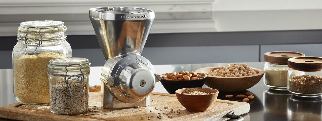 KitchenAid Kornmühlen-Stativmischeraufsatz mit 12 Mahlebenen