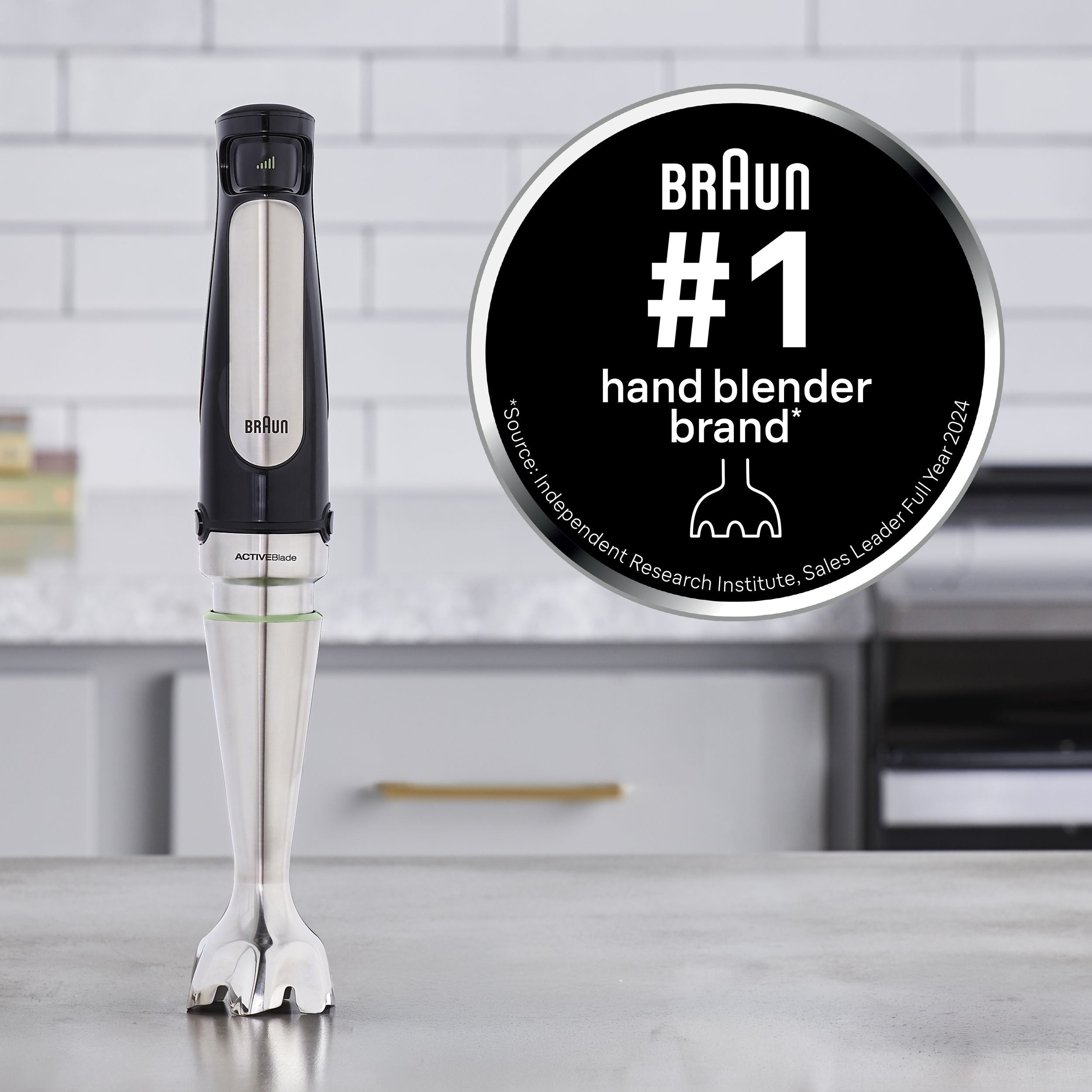 Braun Handmixer & 1,5-Cup Küchenmaschine mit Whiskey und Becher