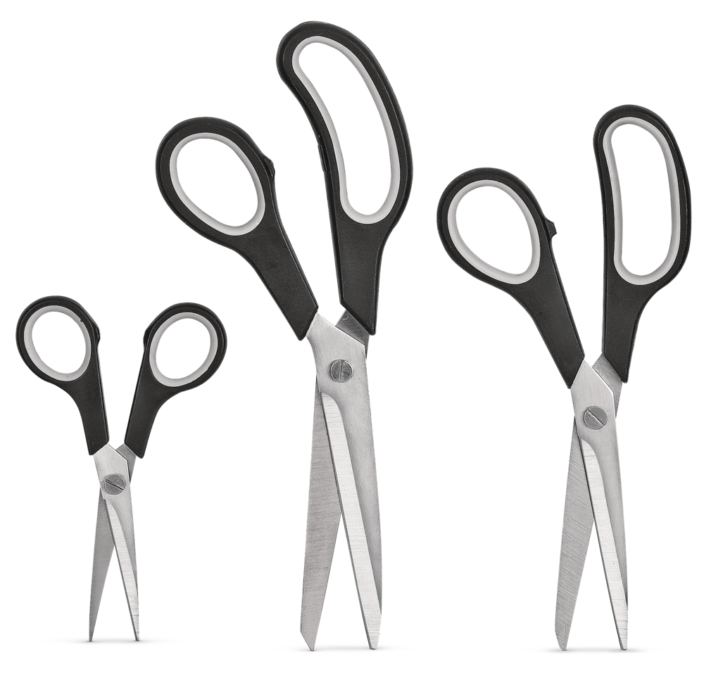 MASTER Chef Scherenset aus nichtrostendem Stahl, ergonomischer Griff, 3-pc