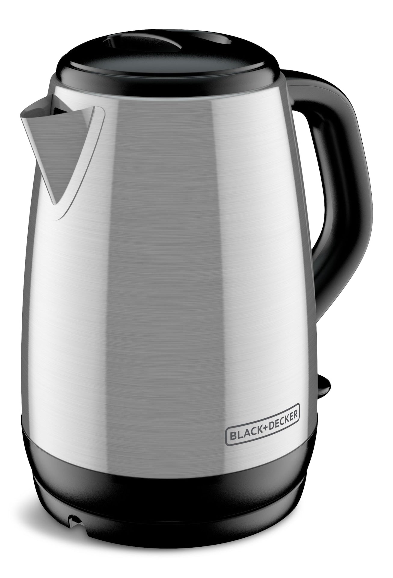 Black & Decker schnurloser Elektrokocher mit Autoabschaltung, Edelstahl, 1,7 l