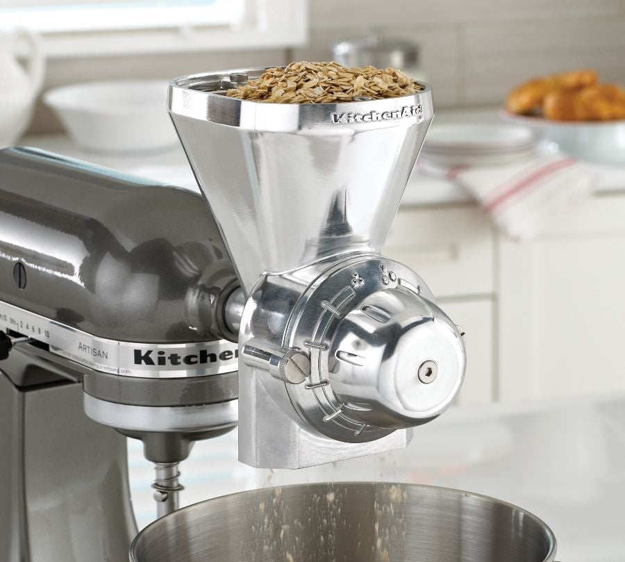 KitchenAid Kornmühlen-Stativmischeraufsatz mit 12 Mahlebenen