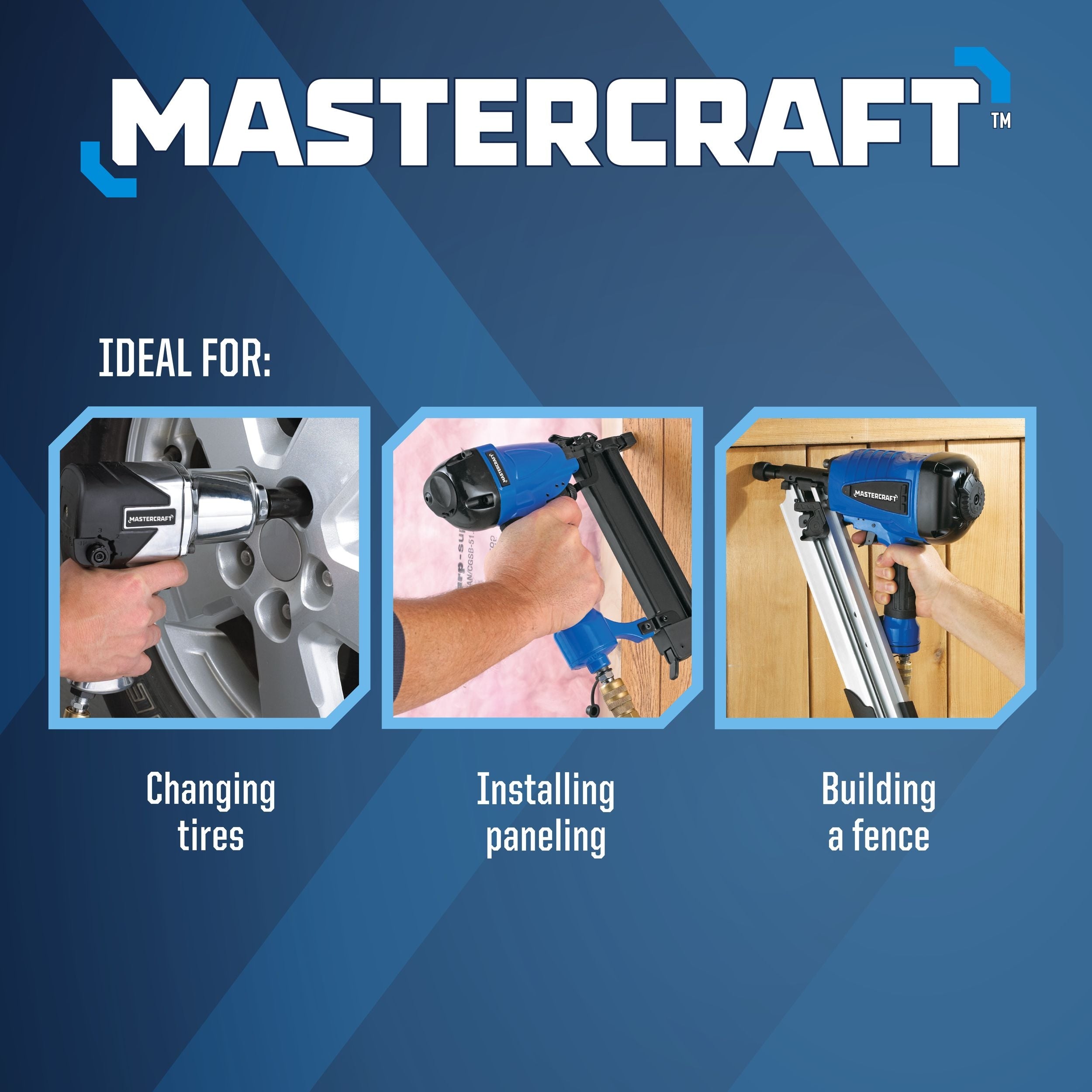 Mastercraft 5-Gallonen-Luftkompressor mit Bedienfeld, 175 PSI, 1,5 PS