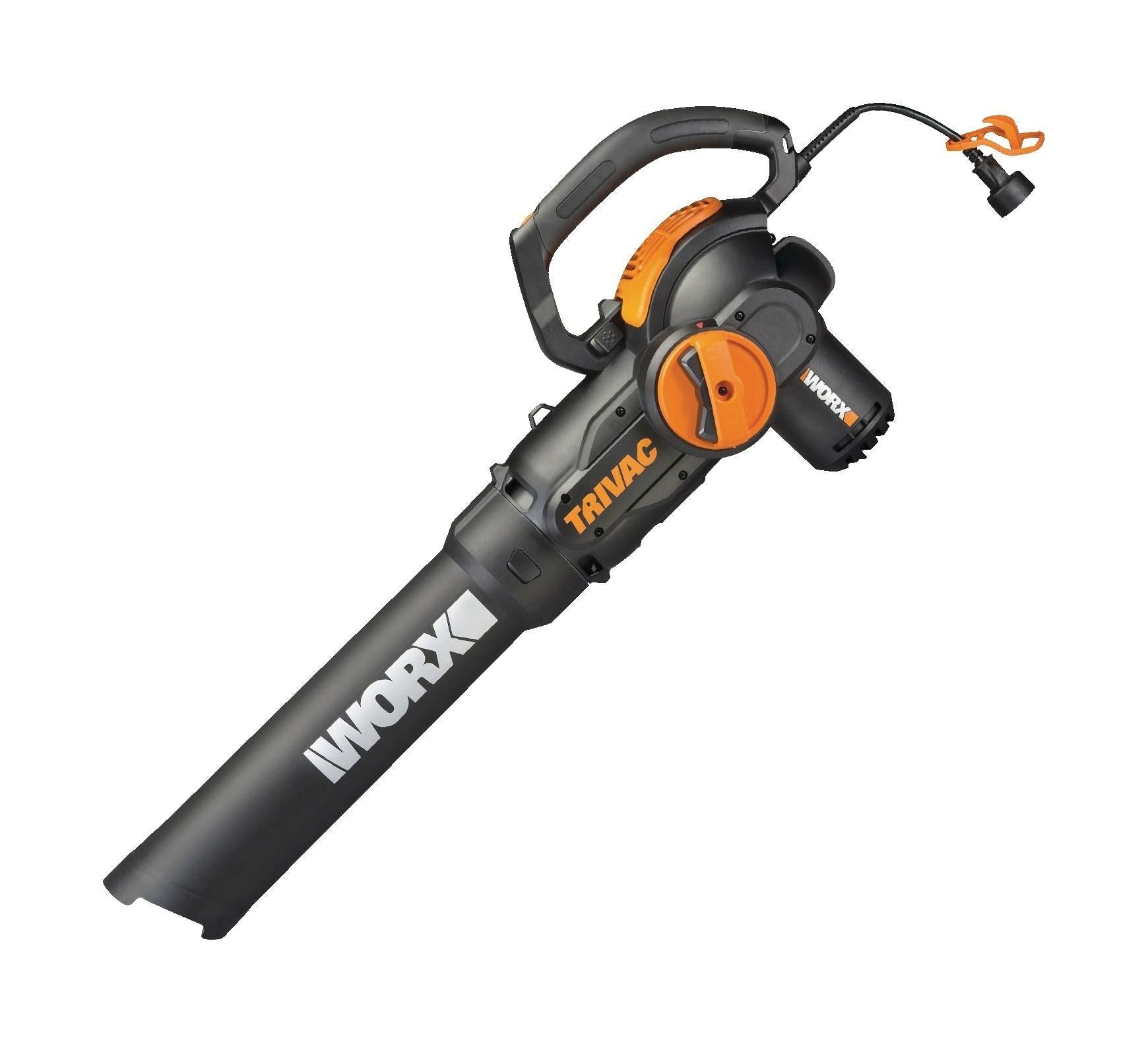 WORX WG522 trivac 12 amp 3-in-1 elektrisches Vakuumgebläse / Mulcher / Vac mit Schultergurt