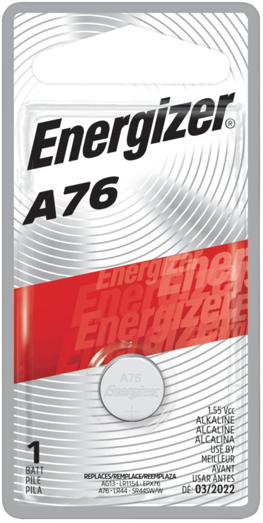 Energizer 1-pk A76 LR44 1,5v / 1,5 Volt alkalische Miniaturbatterie, langlebig