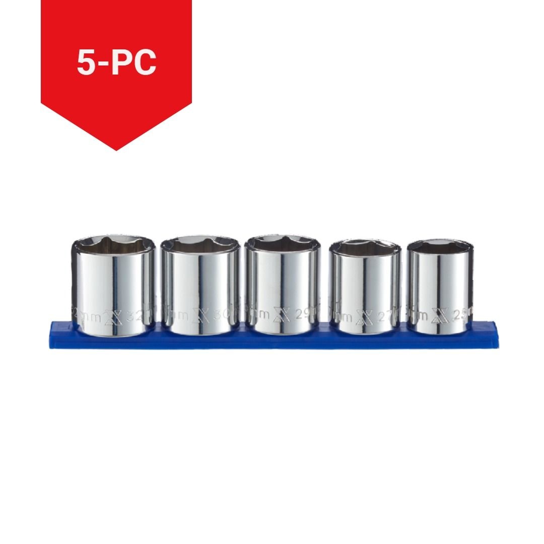 MAXIMUM 1/2-in-Laufwerk XL-Buchse, metrisch, 5-pc