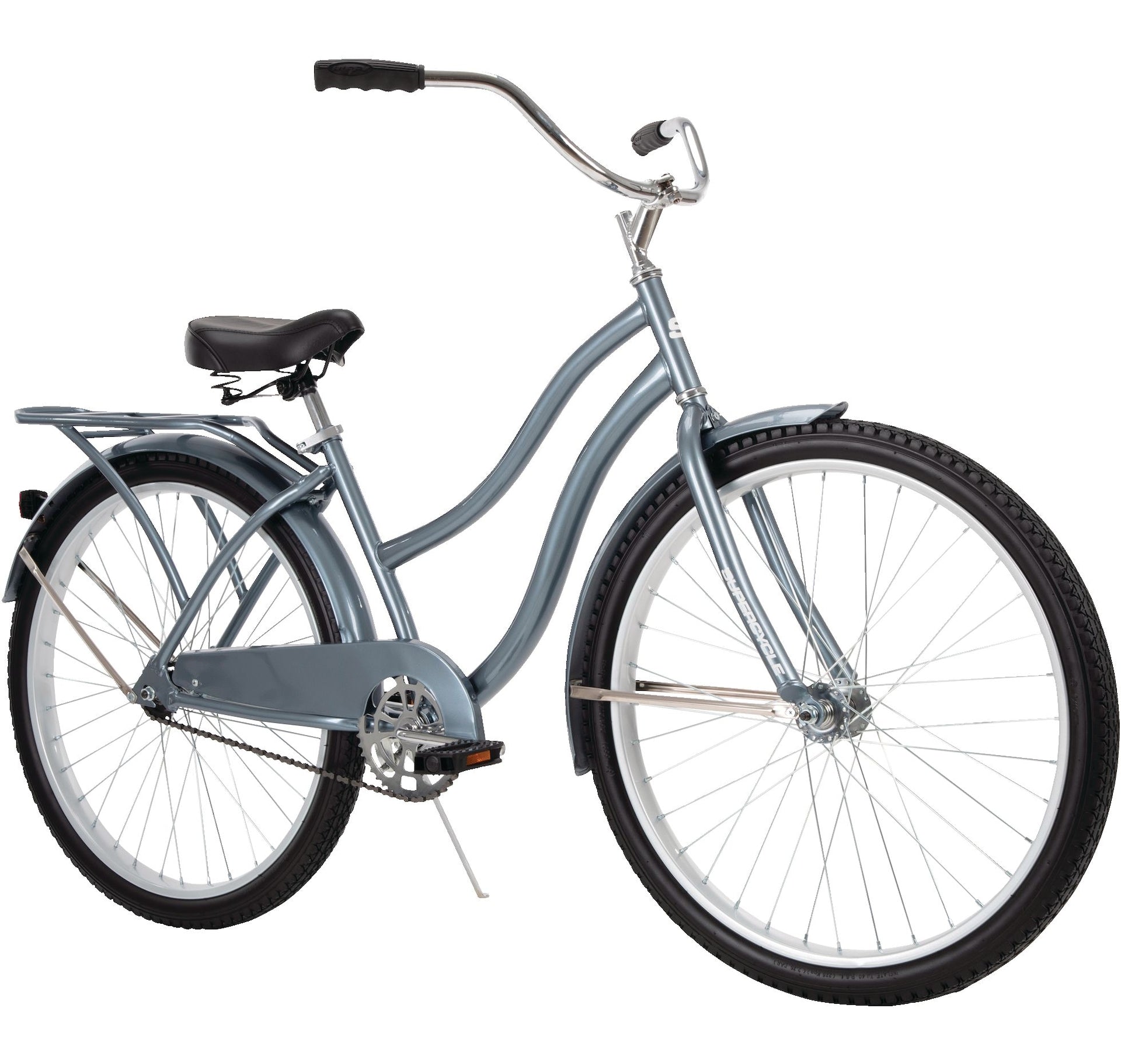 Supercycle Classic Cruiser Comfort Bike 26-in-Rad, grau