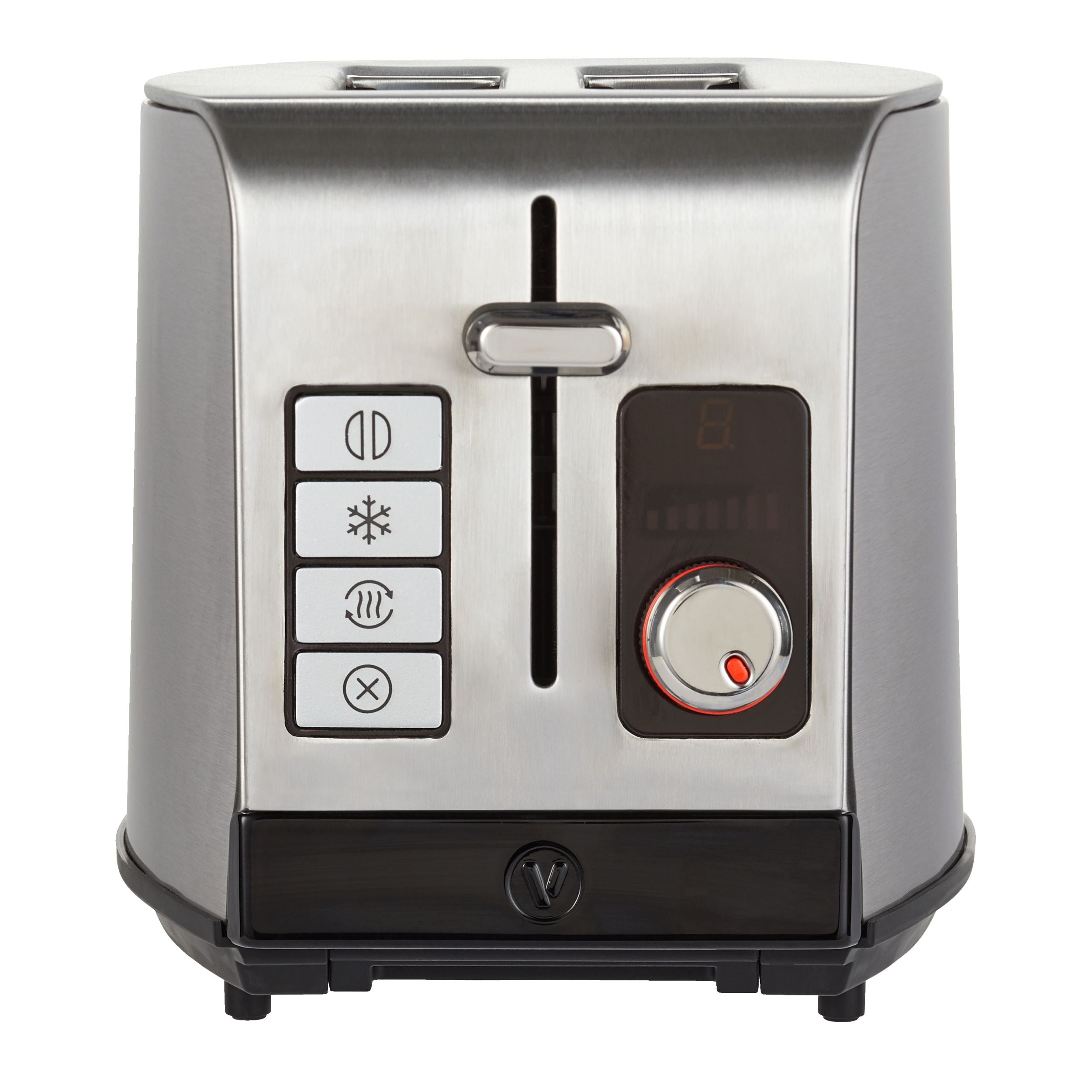 Vida by PADERNO Digitaler Edelstahl-Toaster, 2-Scheiben