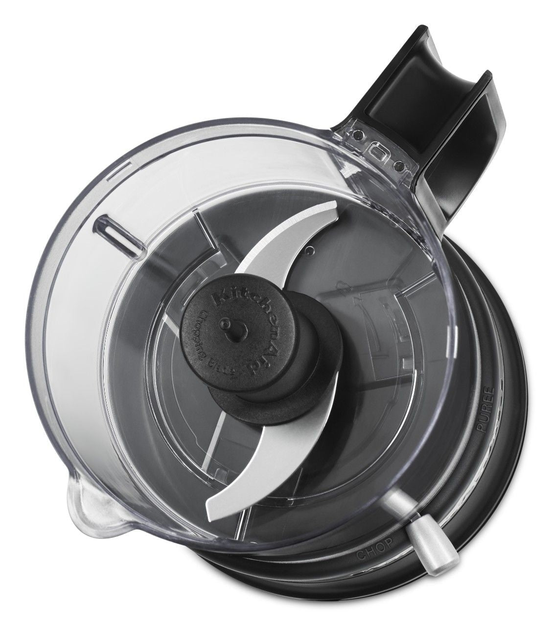 KitchenAid kompakter Lebensmittelhäcksler mit sicheren Teilen für Geschirrspüler, schwarz
