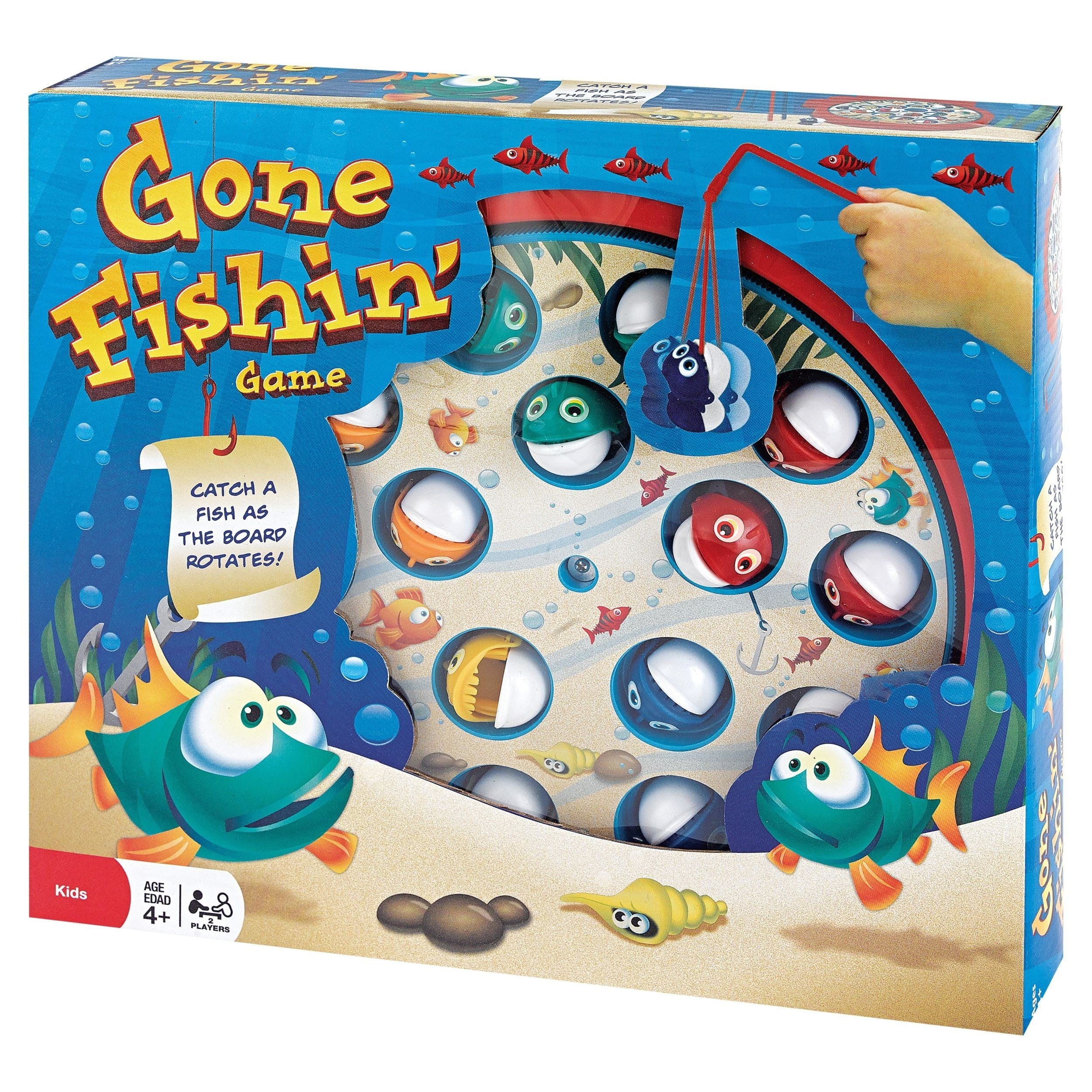Gone Fishin 'Hand-Augen-Koordinationsspiel, mehrfarbige, 2 Spieler, ab 4 Jahren