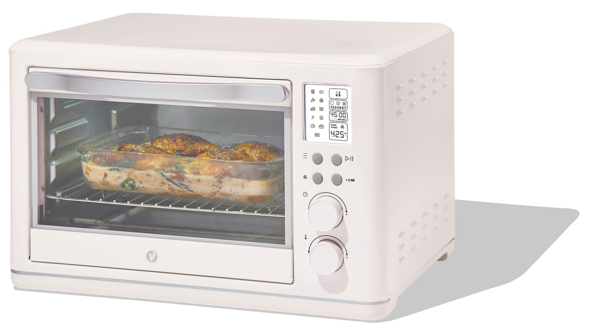 Vida by PADERNO Digitaler, multifunktionaler Fritteusen-Toasterofen mit 11 voreingestellten Funktionen, Shortbread, 6-Scheiben