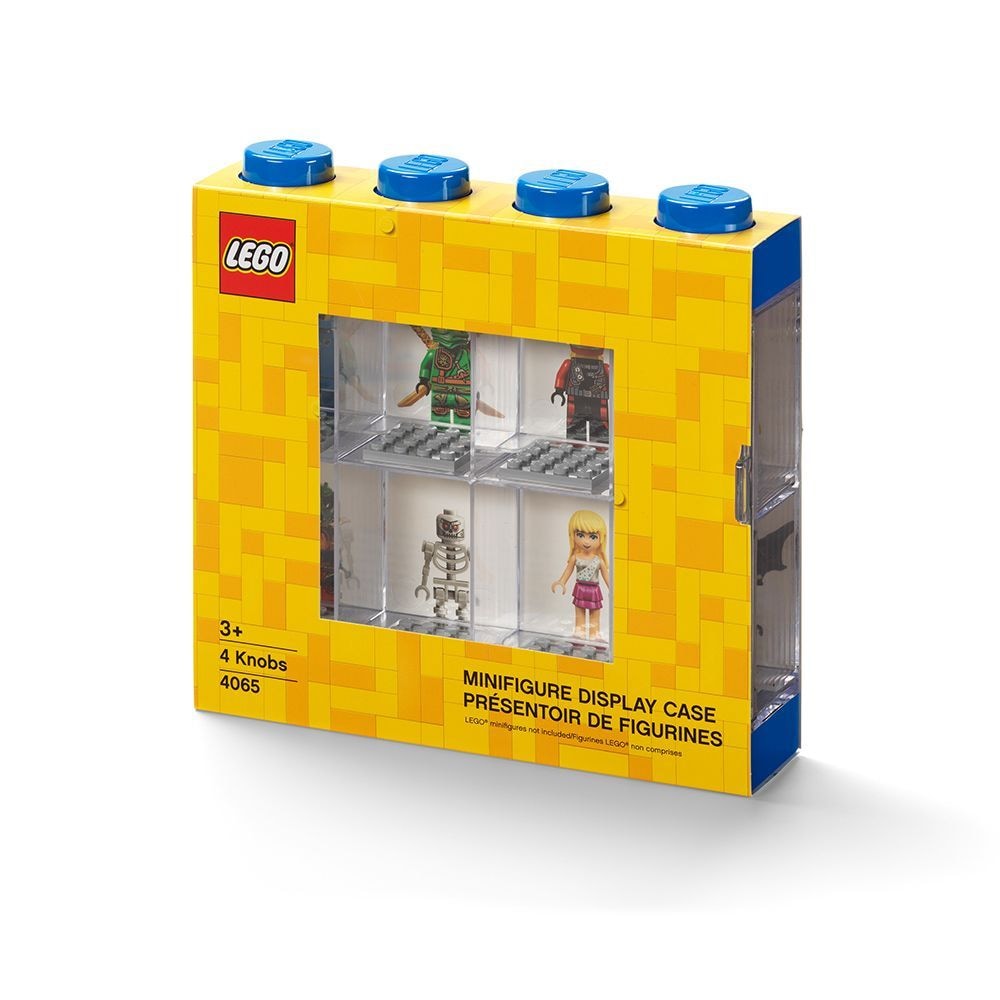 LEGO Minifigurengehäuse für bis zu 8 Figuren, rot