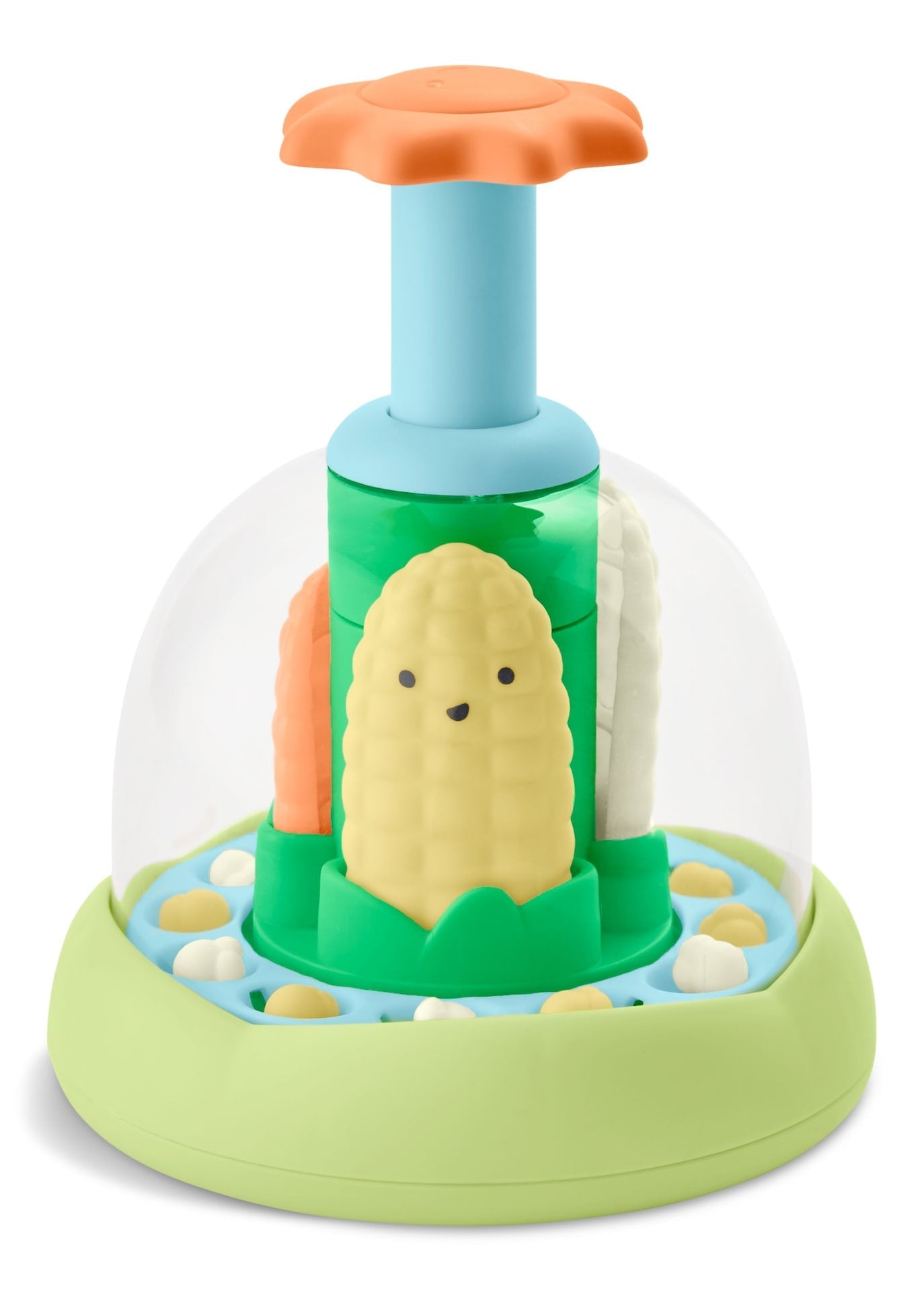 Skip Hop Farmstand Push & Spin Popper Baby Lernspielzeug, Alter 6m +