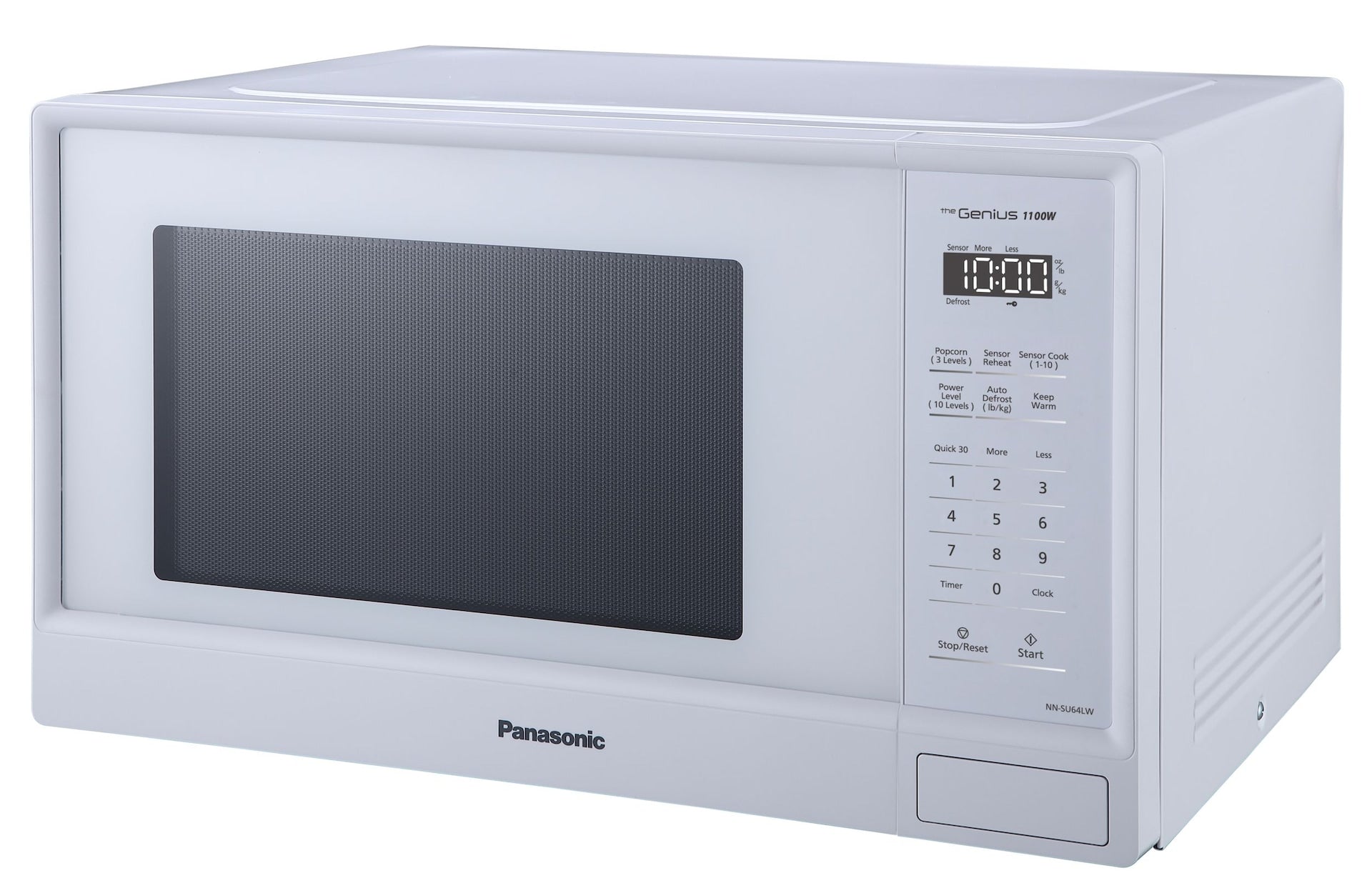 Panasonic NN-SU64LW countertop microwave genius sensor cooking, 1,3-cu.ft., matt weiß