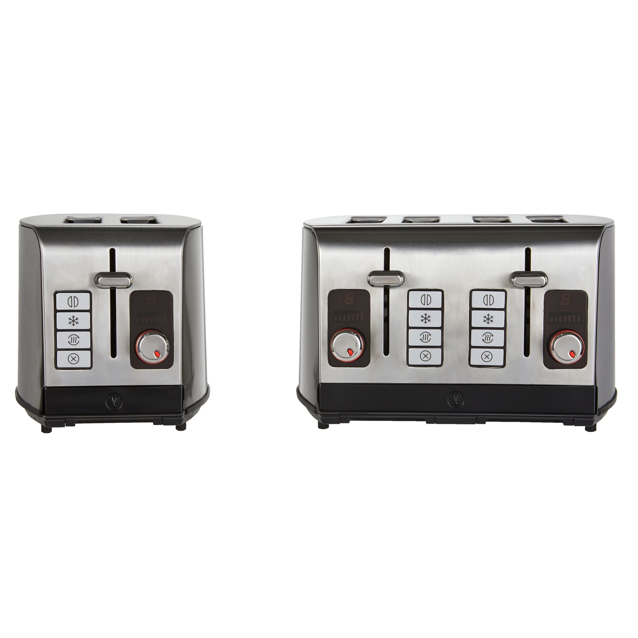 Vida by PADERNO Digitaler Edelstahl-Toaster, 2-Scheiben