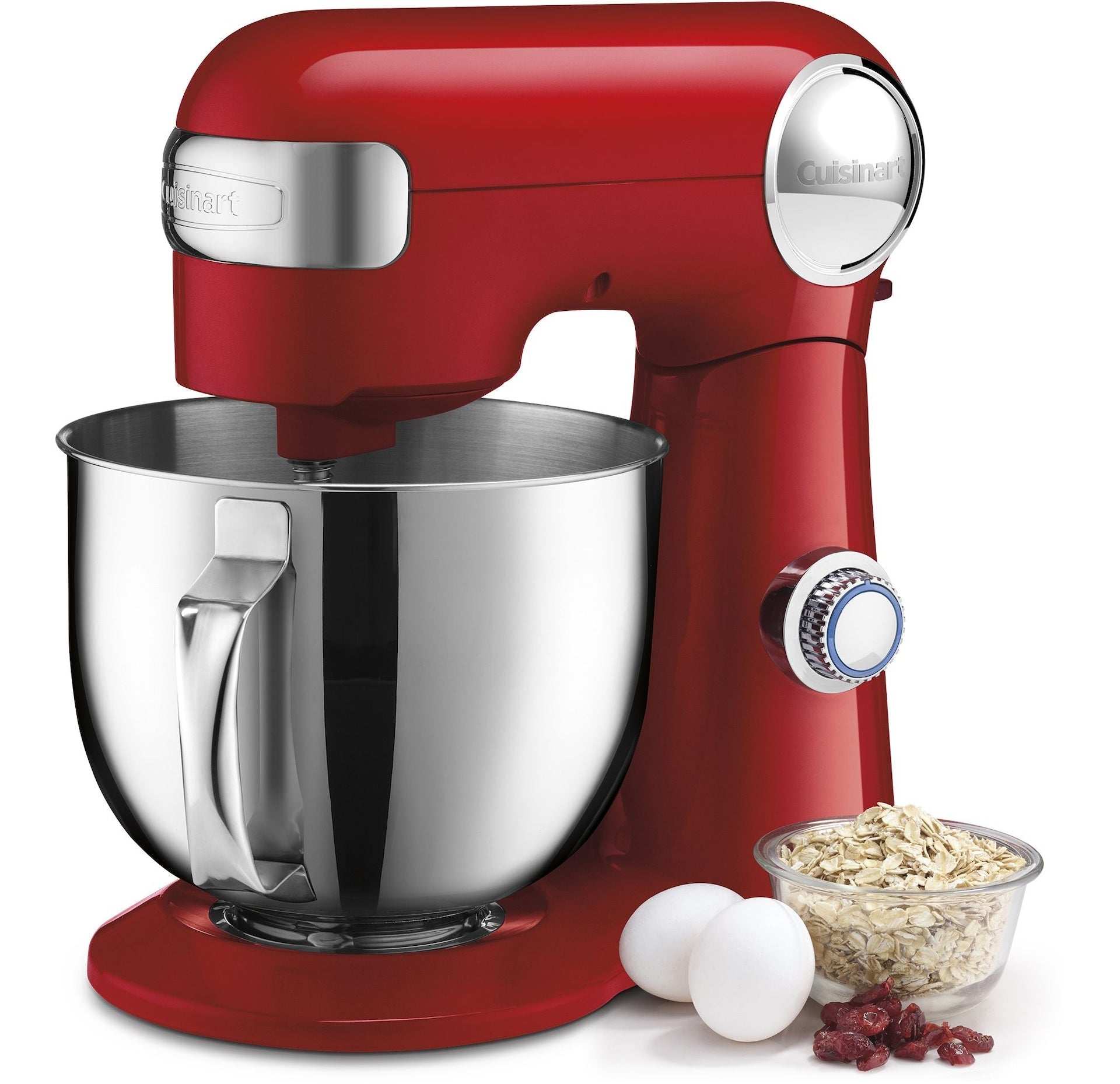 Cuisinart Precision Master Tilt-Head Standmixer mit 12 Gängen, rot, 5,5qt
