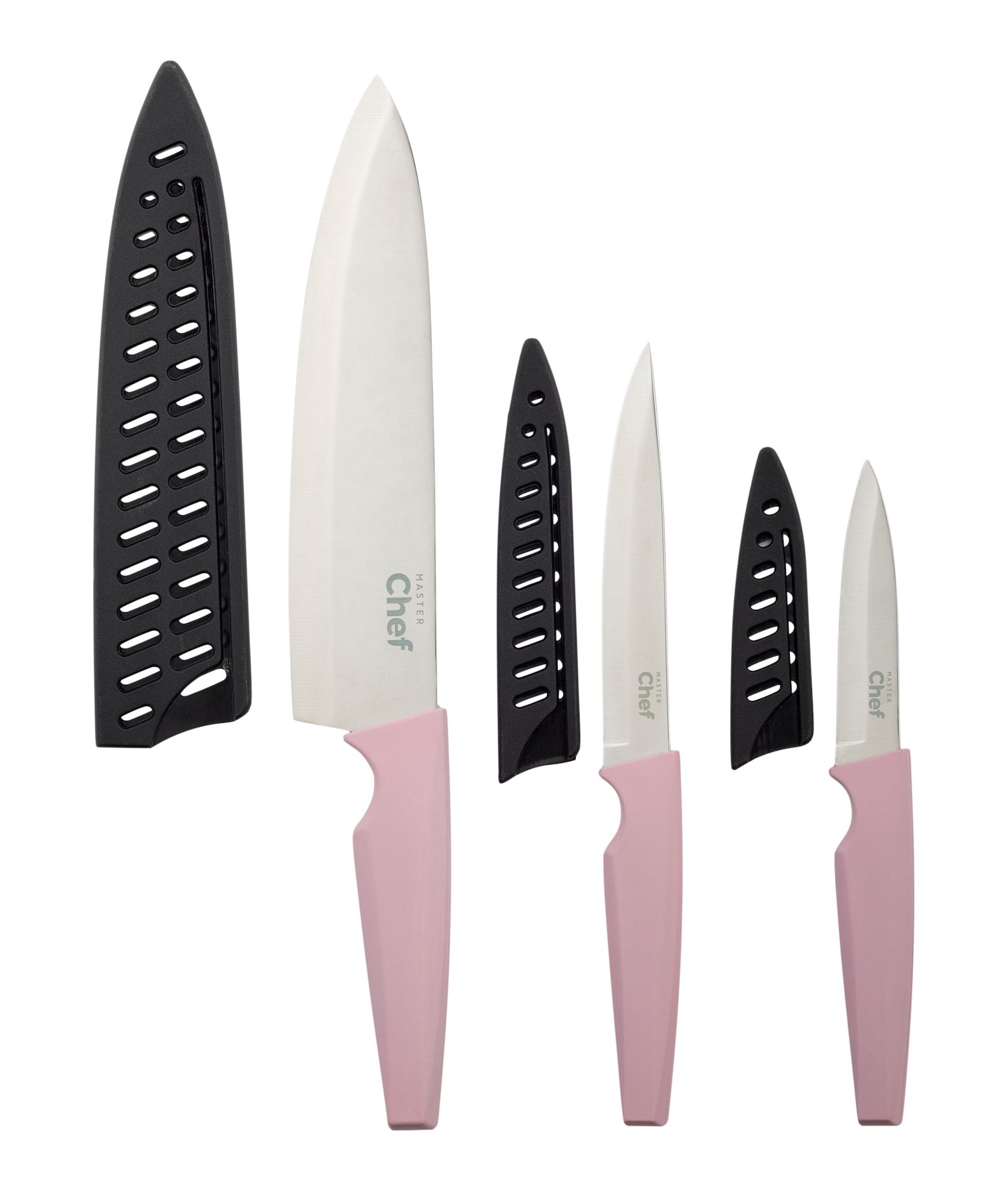 Master Chef Messersatz mit farbigem Soft Touch-Handgriff, 3-pc