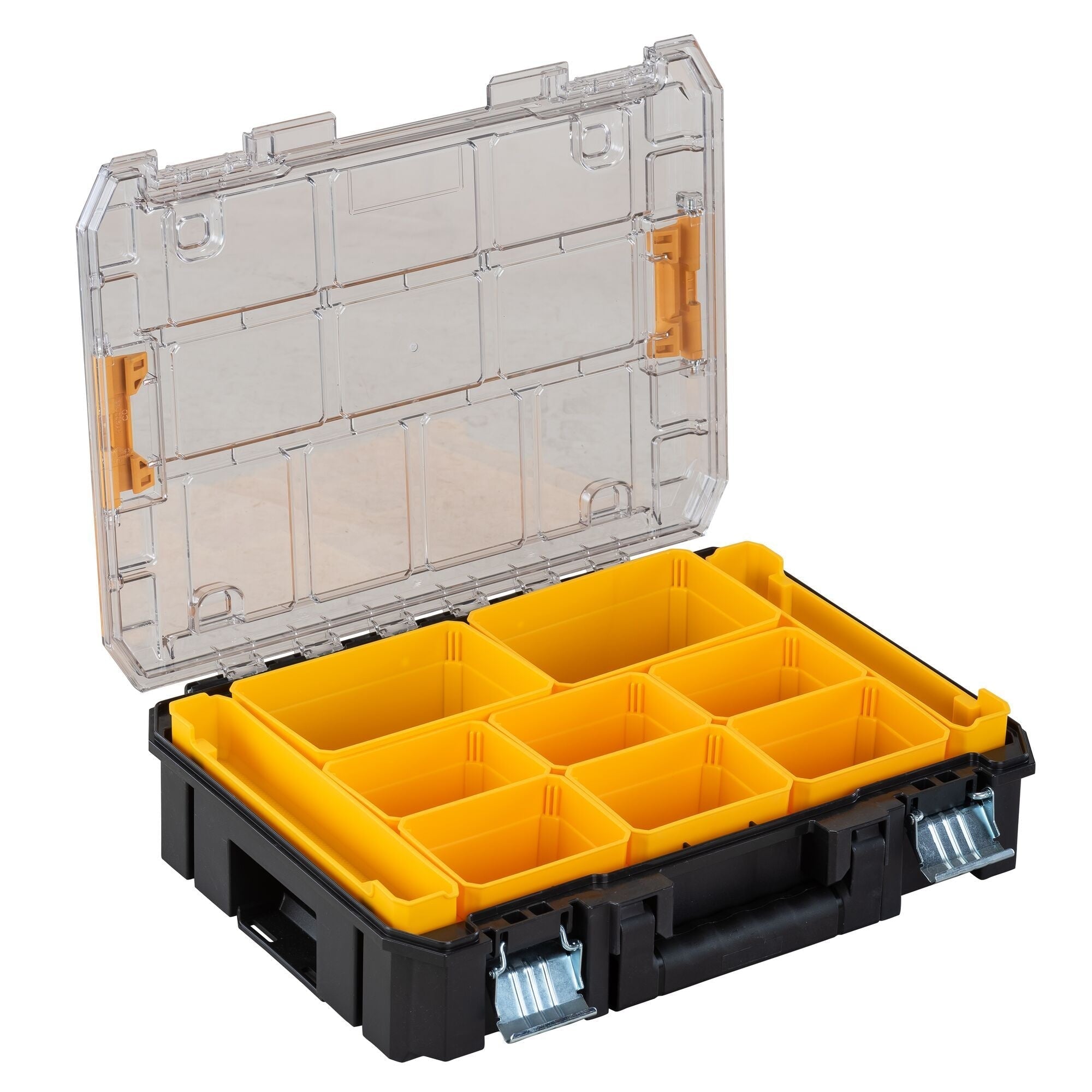 Dewalt TSTAK stapelbarer Organisator mit klarem Deckel, 44-lb