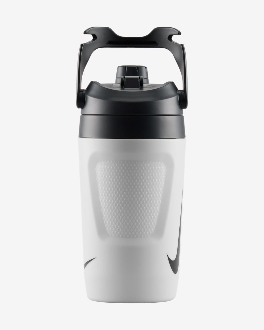 Nike Kraftstoffkanne 40-oz weiße isolierte Chug-Flasche mit Griff