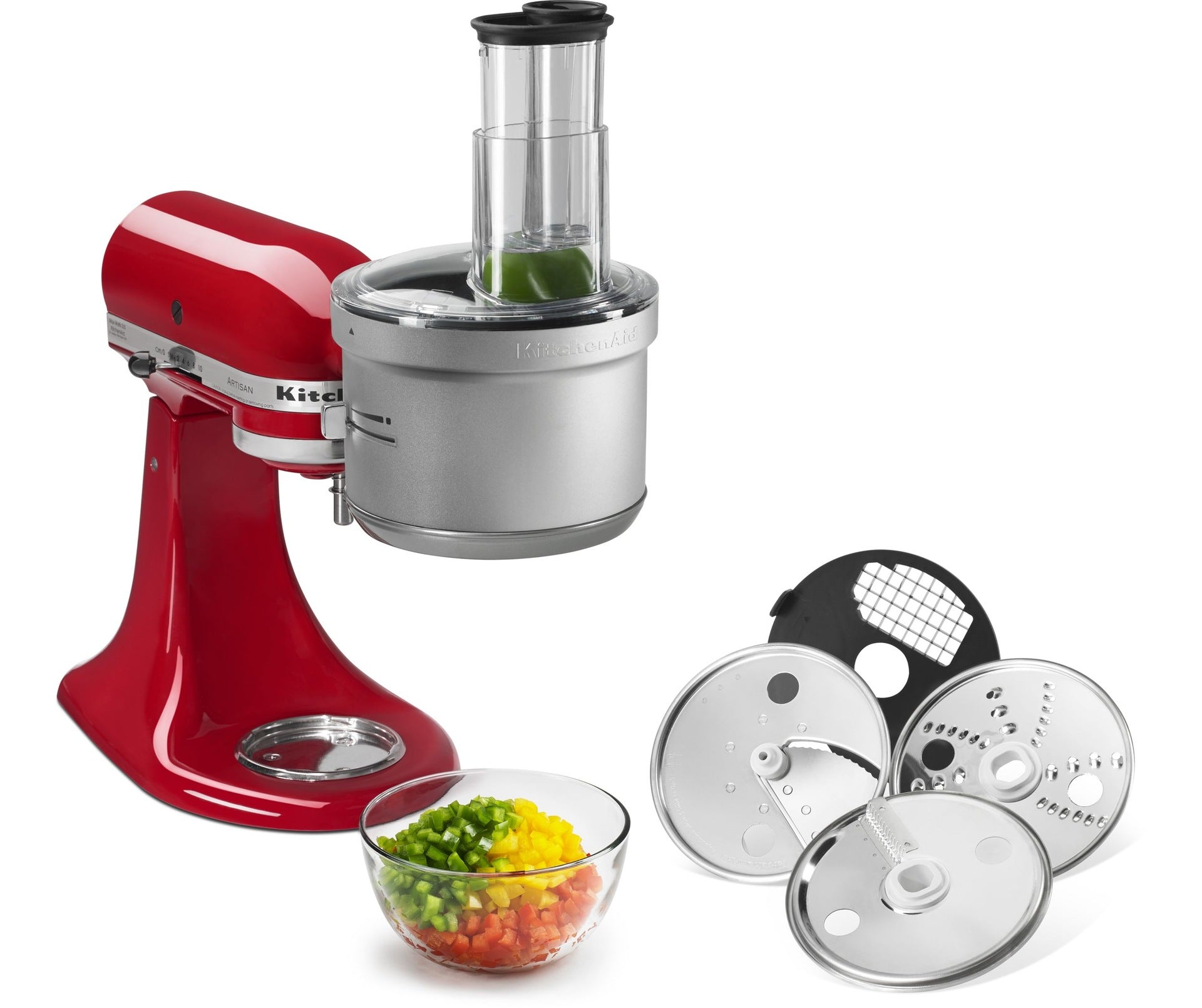 KitchenAid Küchenmaschinen-Stativ-Mischeraufsatz mit Dicing-Kit
