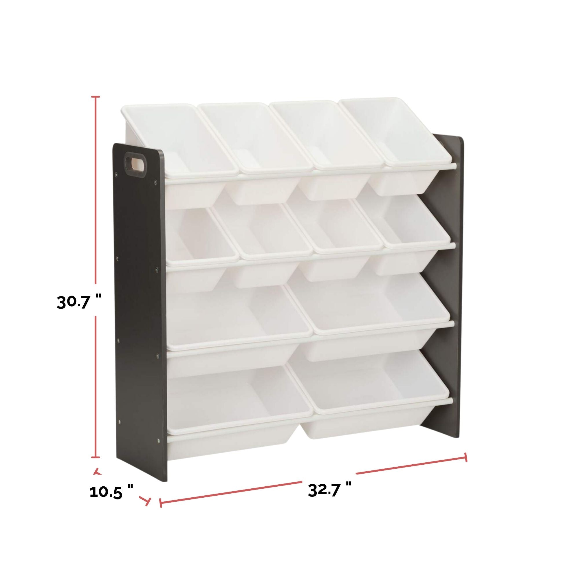 For Living Fleck & Rost resistent robust 12-Bin Organisator, grau