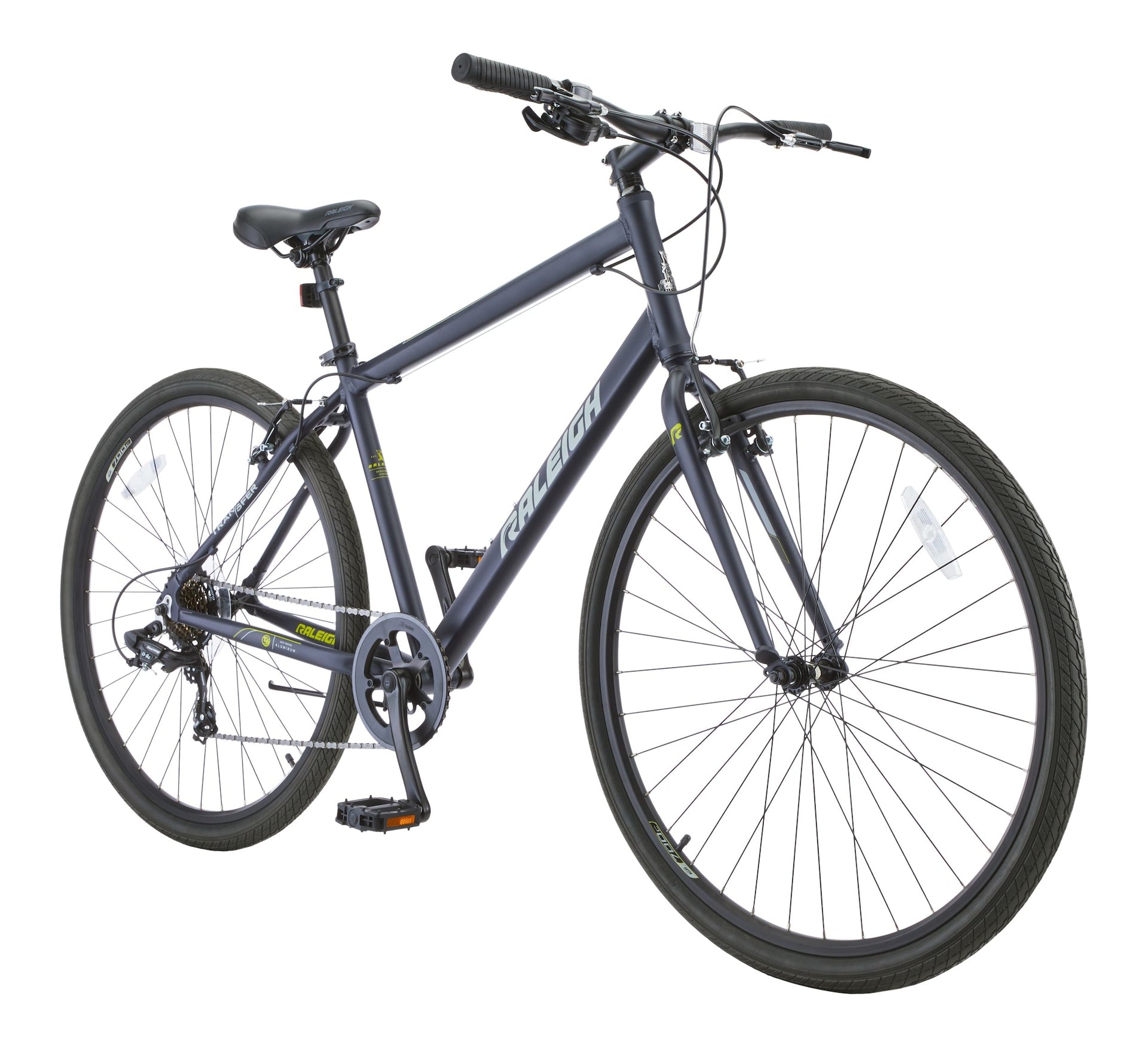 Raleigh Entourage Stadtfahrrad für Erwachsene mit V-Bremsen, 700C, schwarz