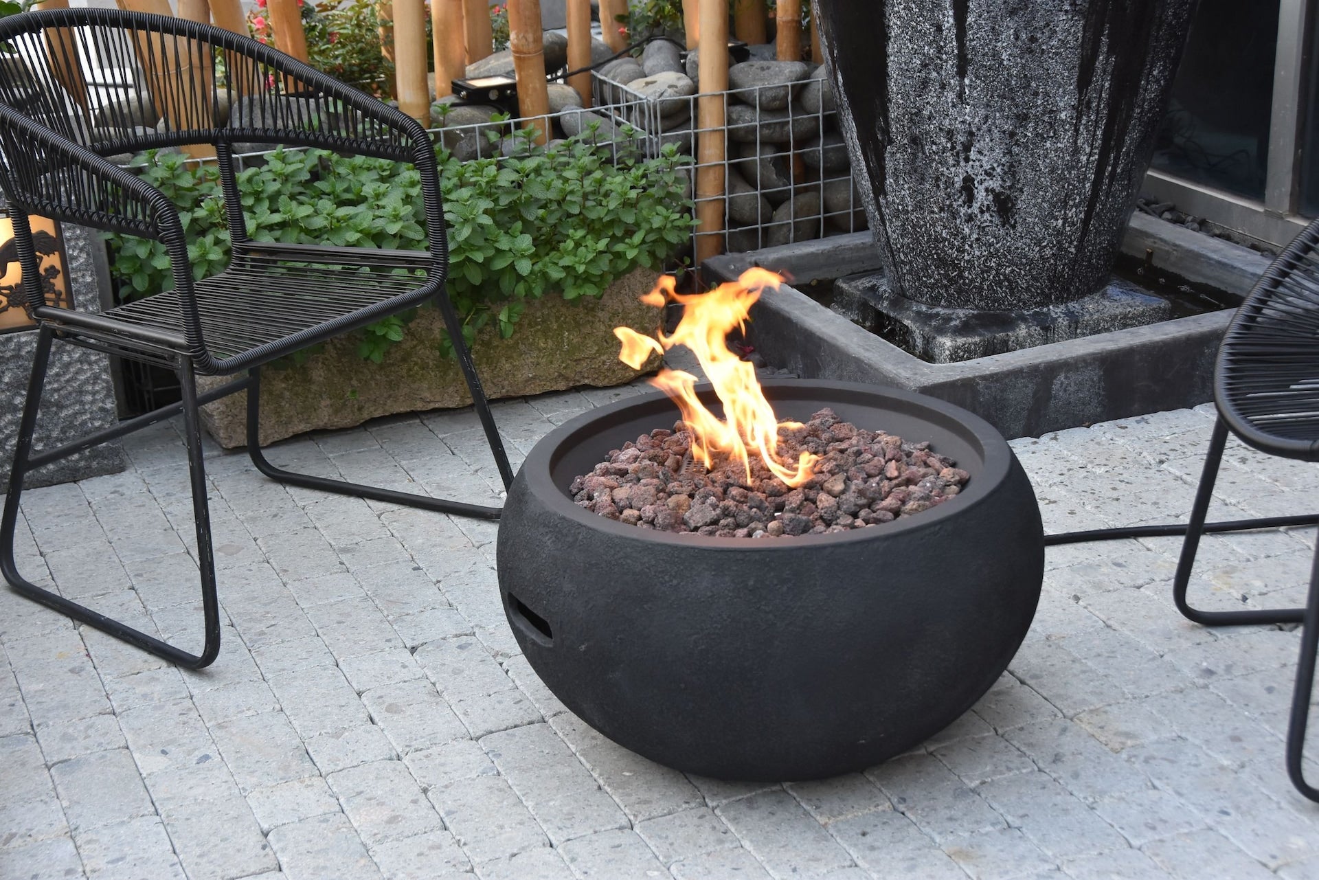 Modeno York Round Fire Bowl, flüssiges Propan, 40.000 BTU