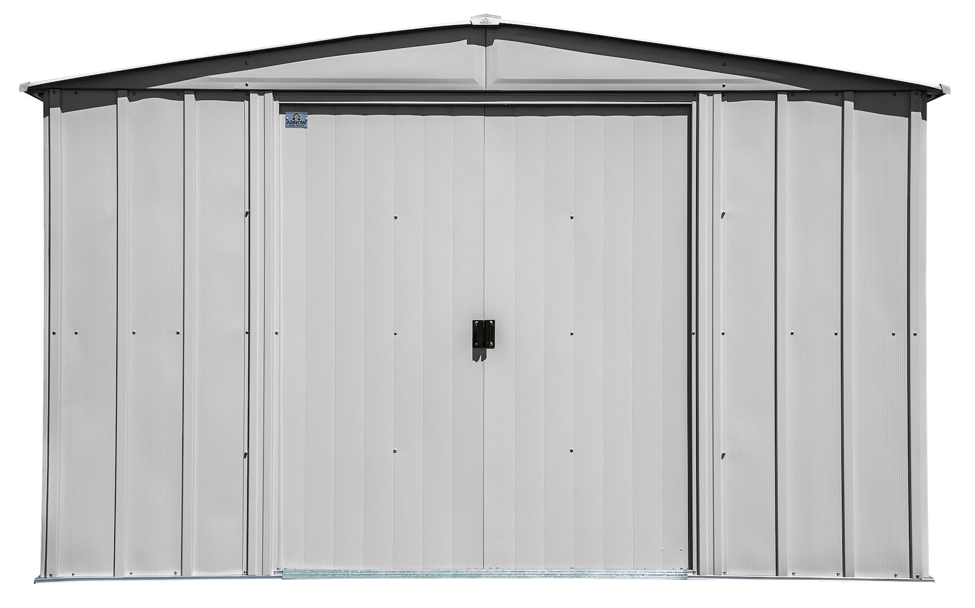 Arrow klassisches Lagerhaus aus verzinktem Stahl, flötengrau, 10-ft x 14-ft