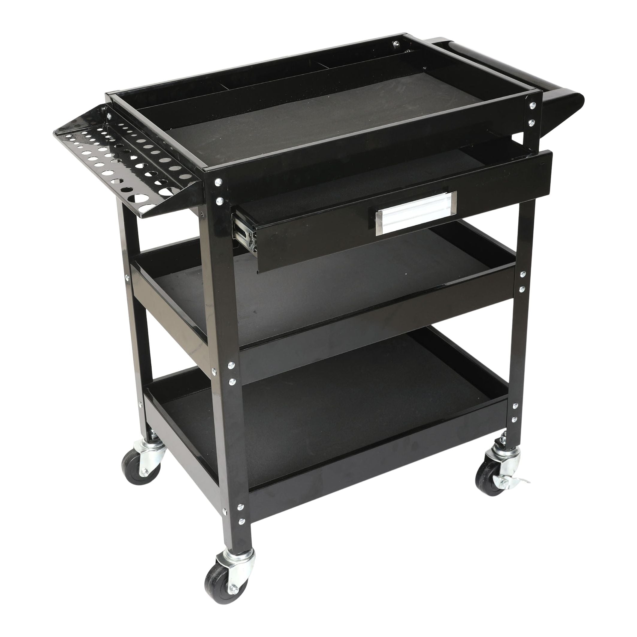 Mastercraft 3-stufiger Arbeitswagen mit Schwenkrollen, 250-lb