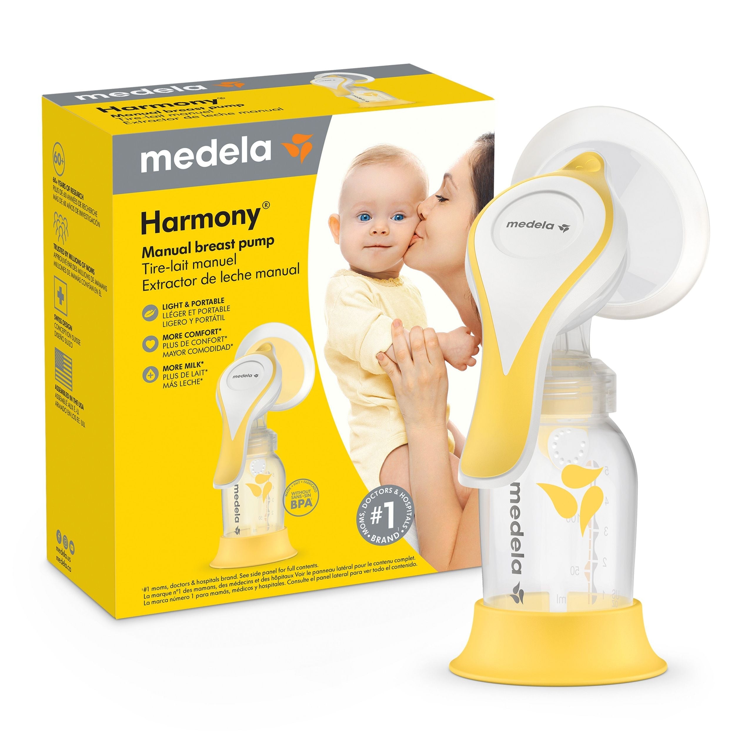 medela Harmonie Flex manuelle Milchpumpe, klar